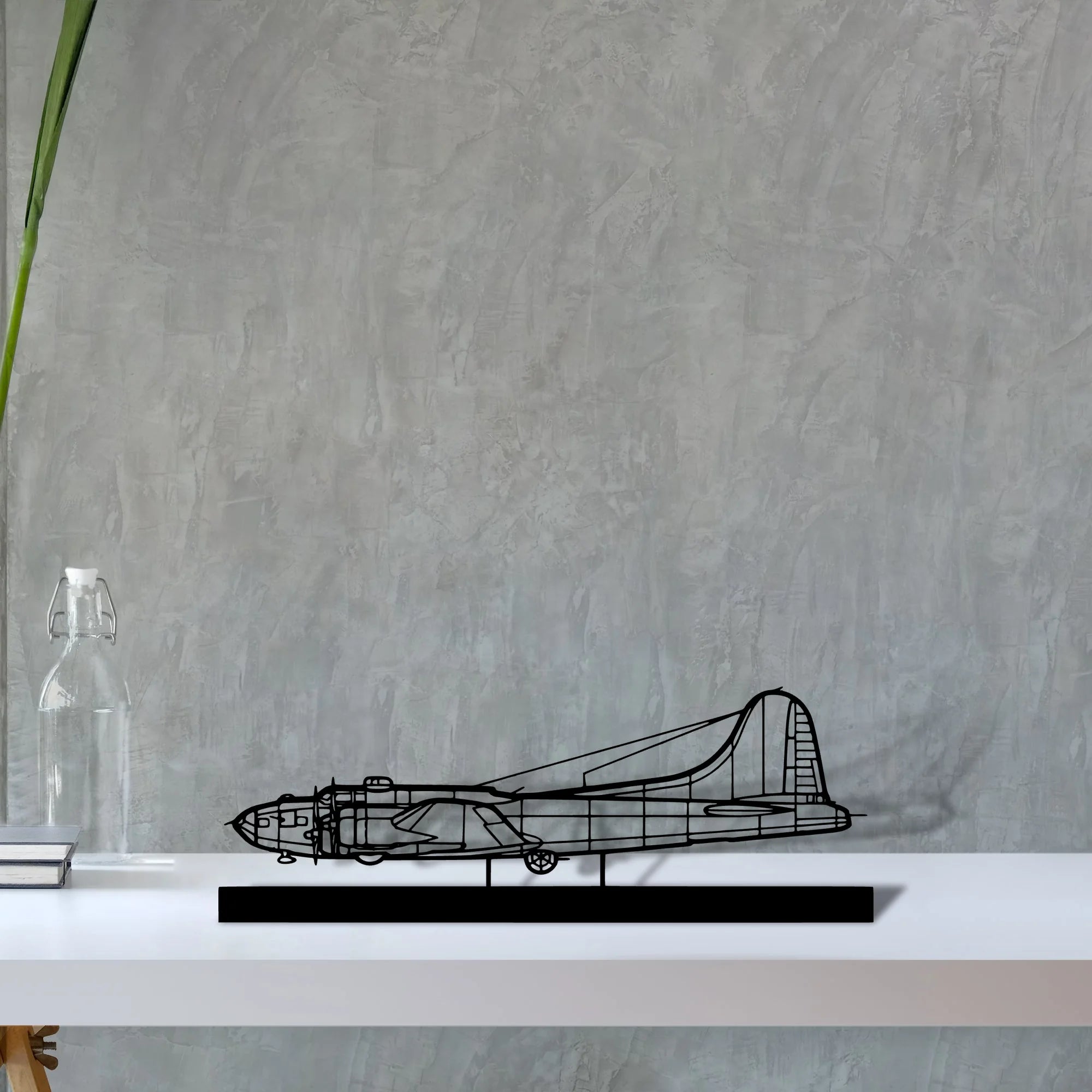 b-17 Silhouette Metal Art Stand - Aero Silhouette