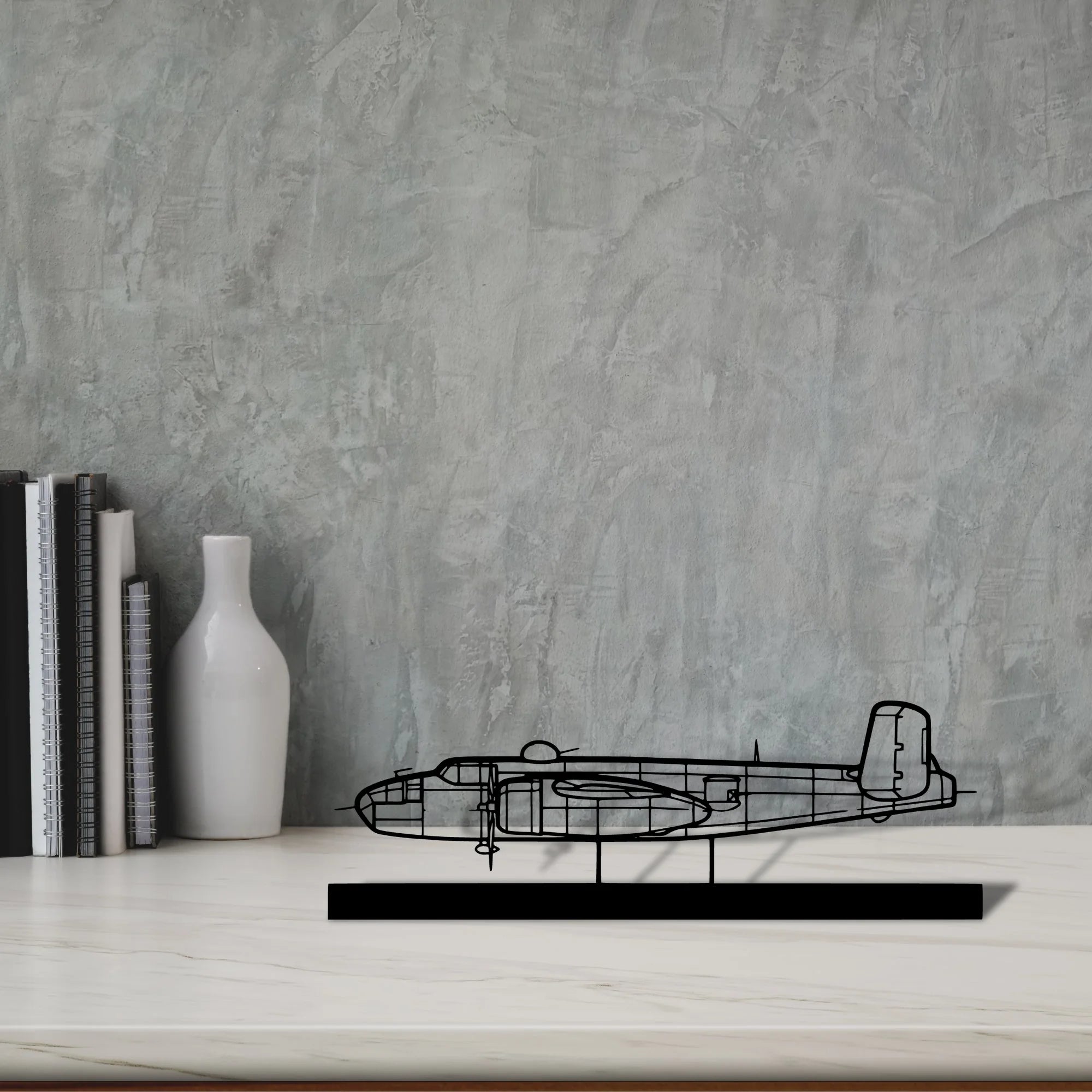 b25j Silhouette Metal Art Stand - Aero Silhouette