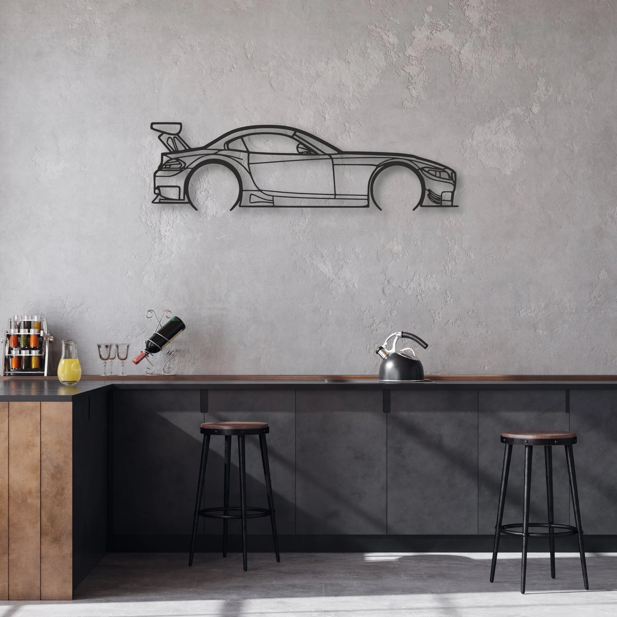 bmw z4 e89 Classic Silhouette Metal Wall Art - Automotive Garage Decor