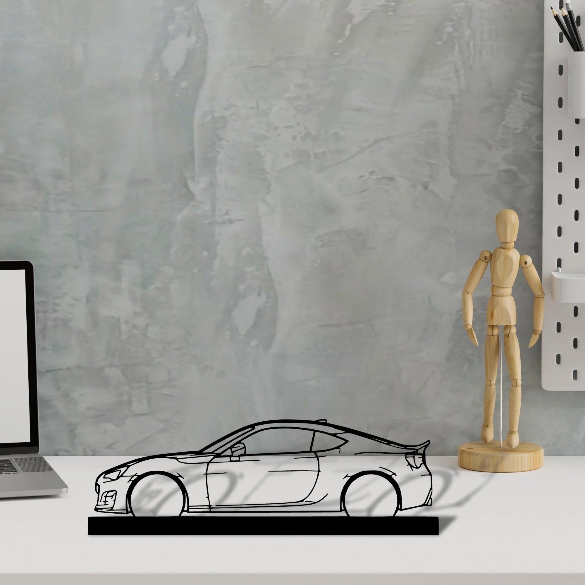 brz-2013 Silhouette Metal Art Stand - Aero Silhouette