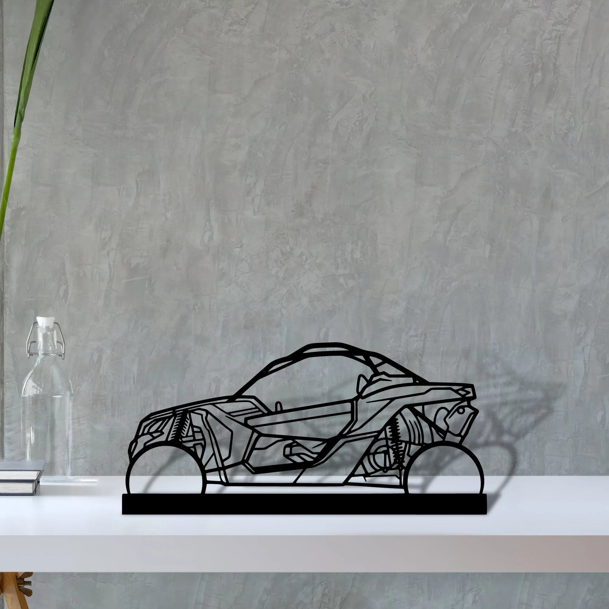 buggy-x3 Silhouette Metal Art Stand - Aero Silhouette