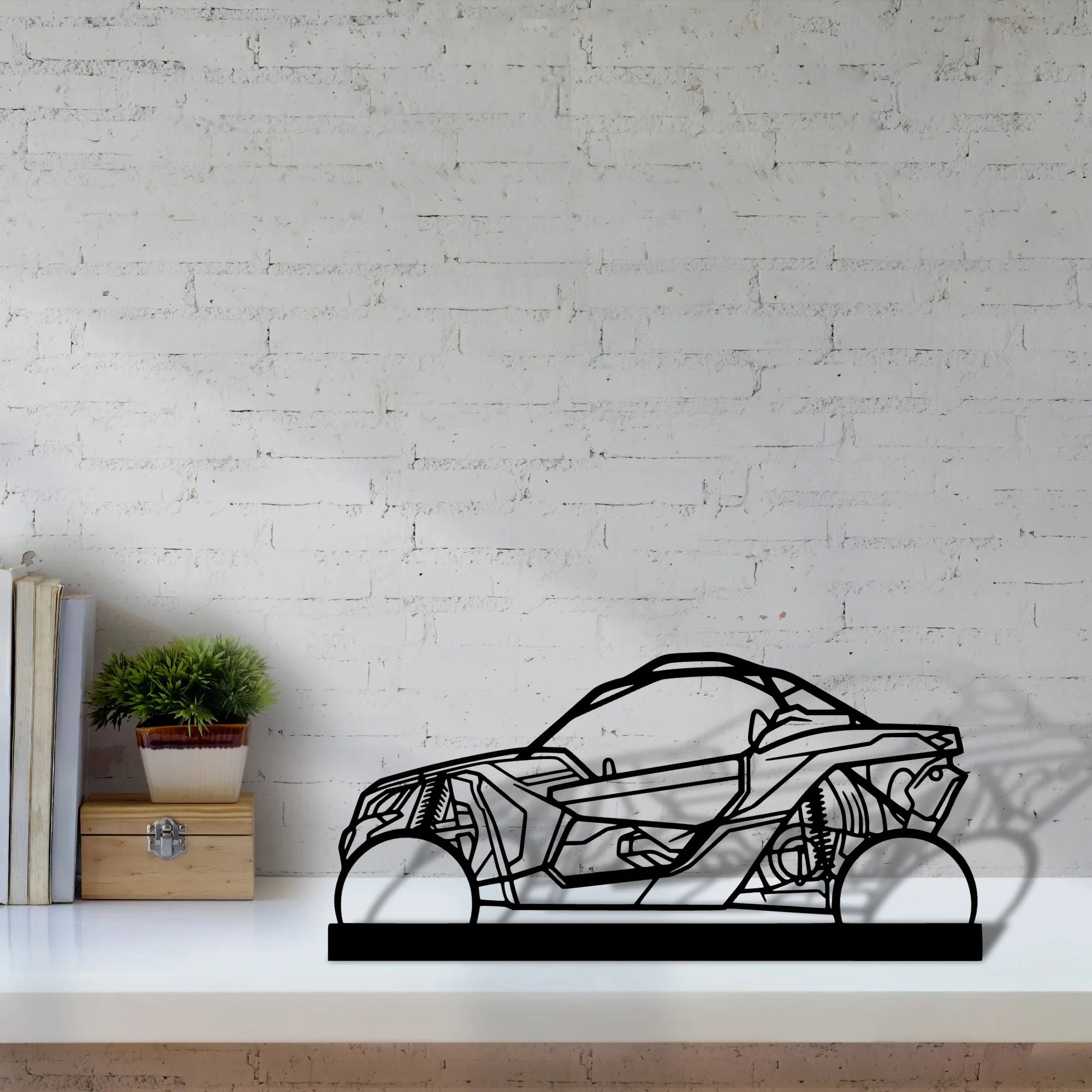 buggy-x3 Silhouette Metal Art Stand - Aero Silhouette