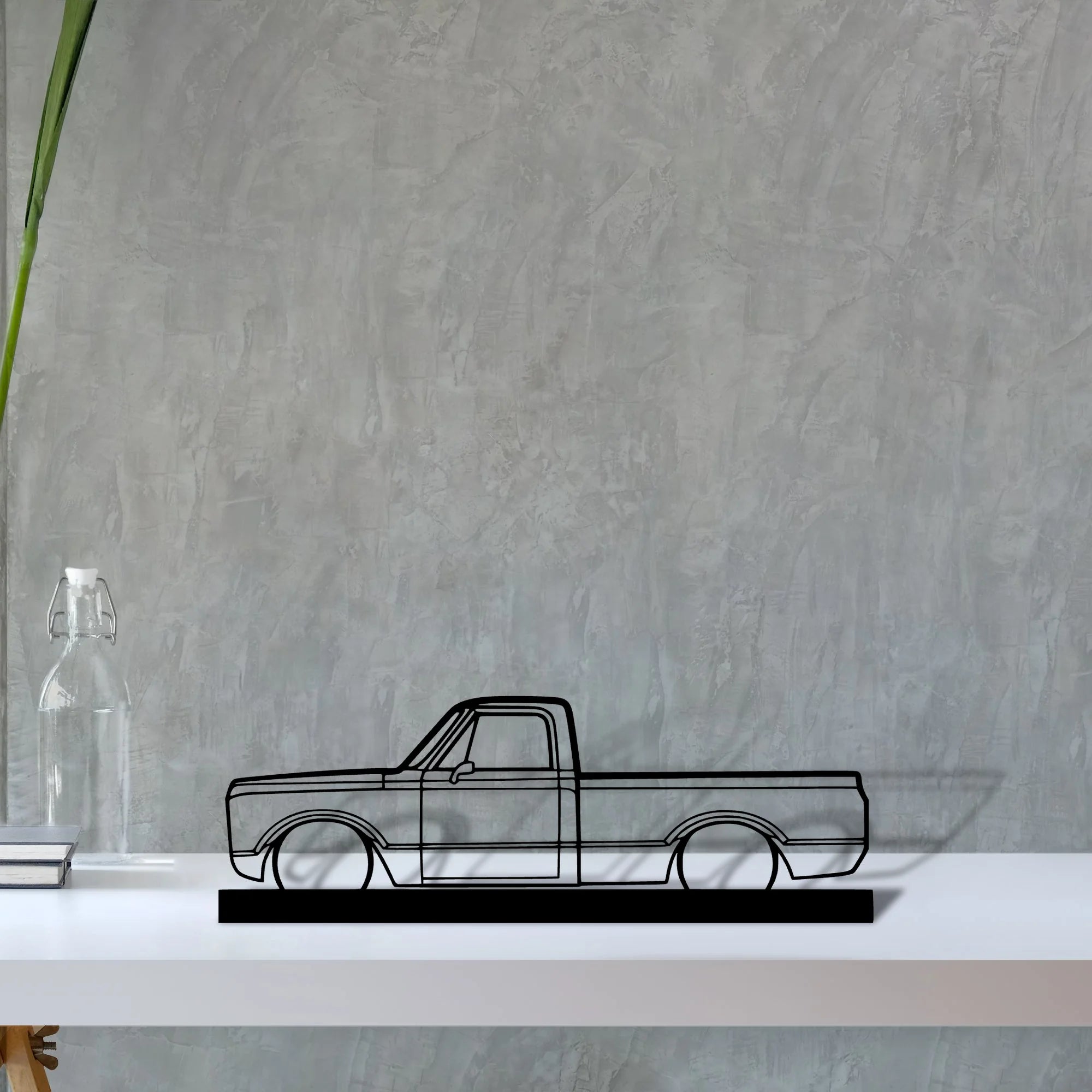 c-10-1971 Silhouette Metal Art Stand - Aero Silhouette