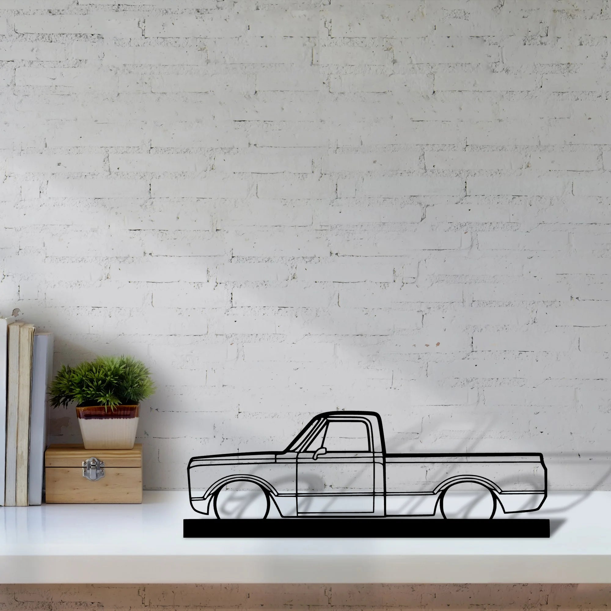 c-10-1971 Silhouette Metal Art Stand - Aero Silhouette