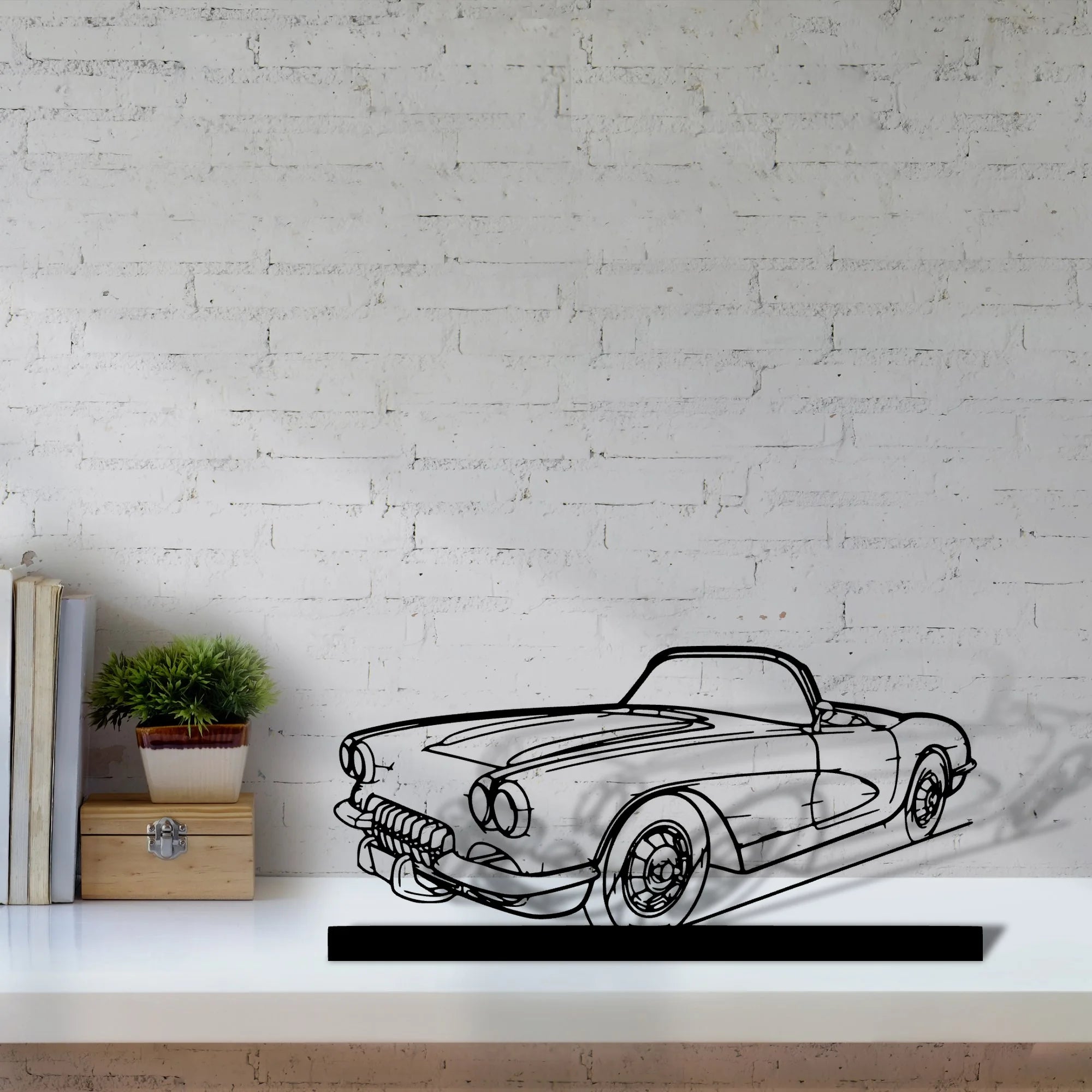 c1-1960 Silhouette Metal Art Stand - Aero Silhouette