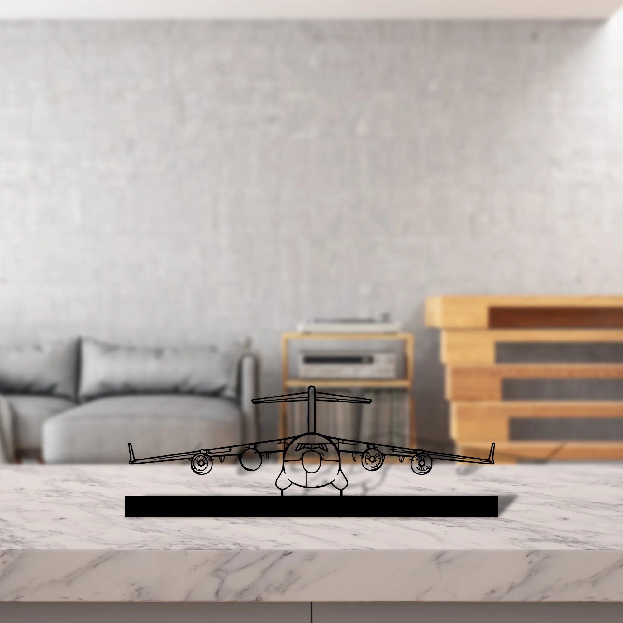 c17 Silhouette Metal Art Stand - Aero Silhouette