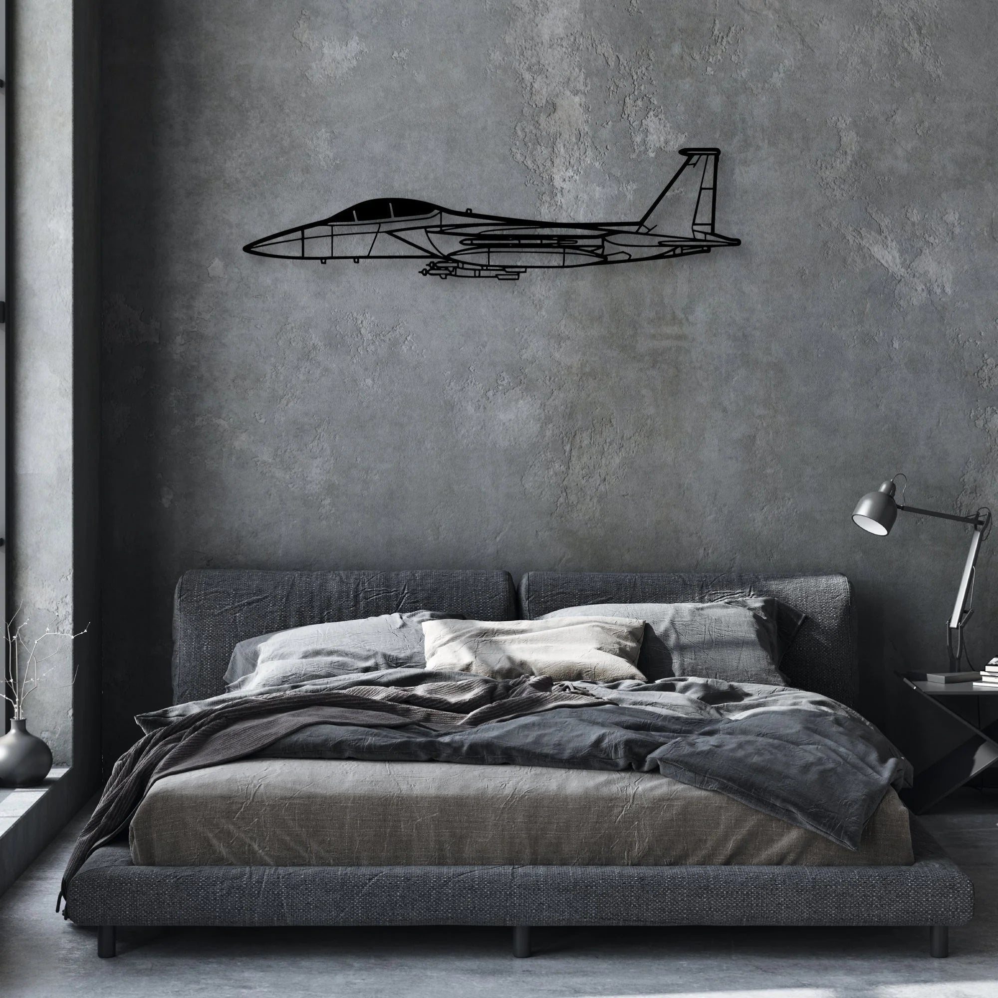 C182 Classic Aircraft Silhouette Metal Wall Art - Aviation Hangar Decor