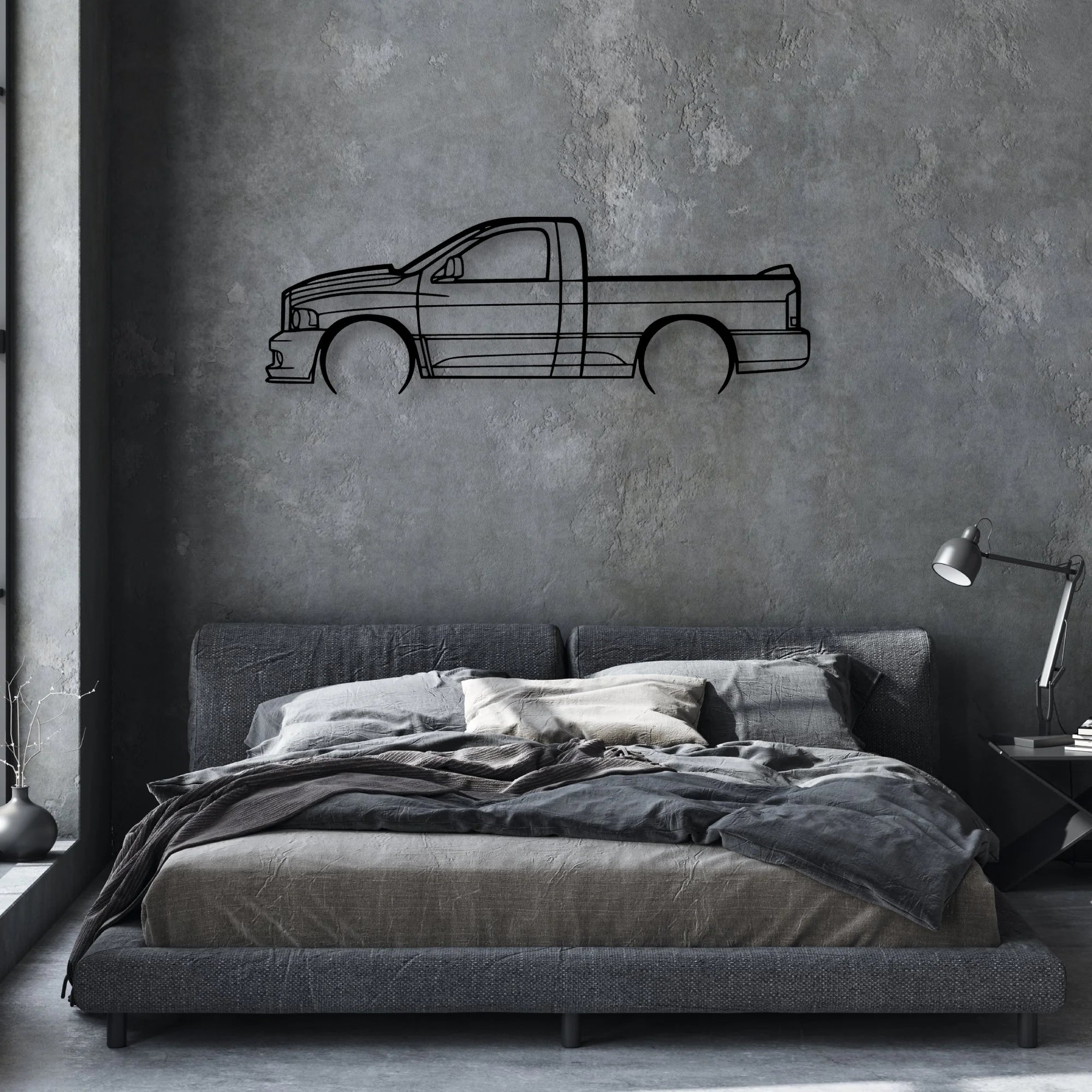 c Classic Silhouette Metal Wall Art - Automotive Garage Decor
