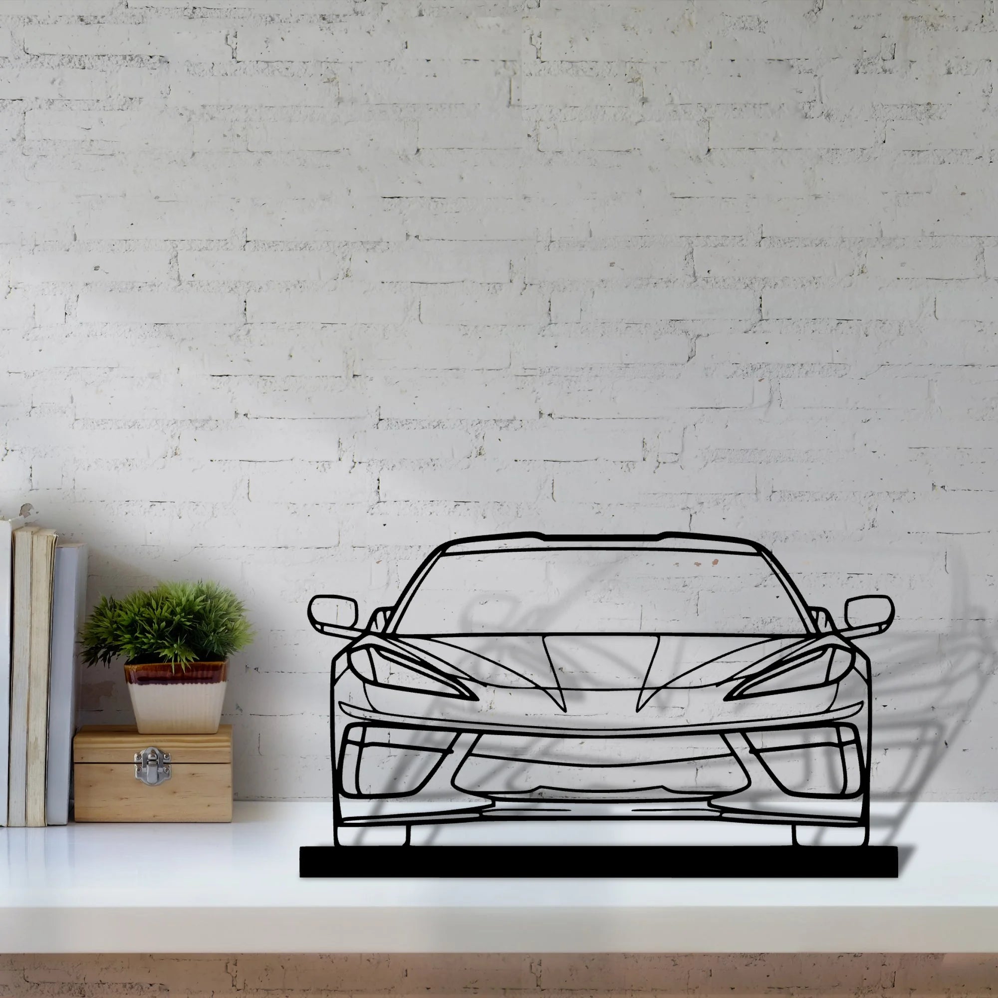 c8-2 Silhouette Metal Art Stand - Aero Silhouette