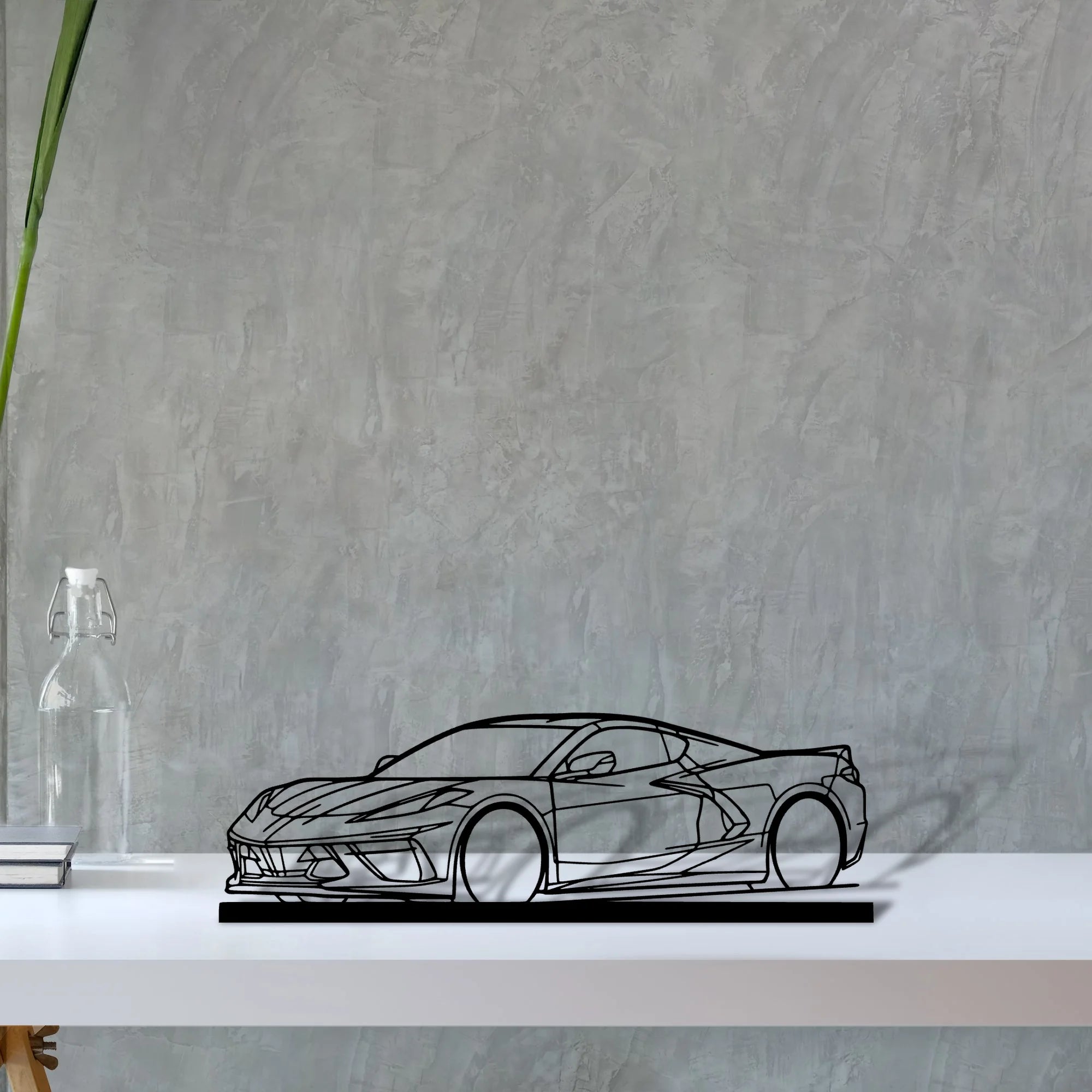 c8-3 Silhouette Metal Art Stand - Aero Silhouette