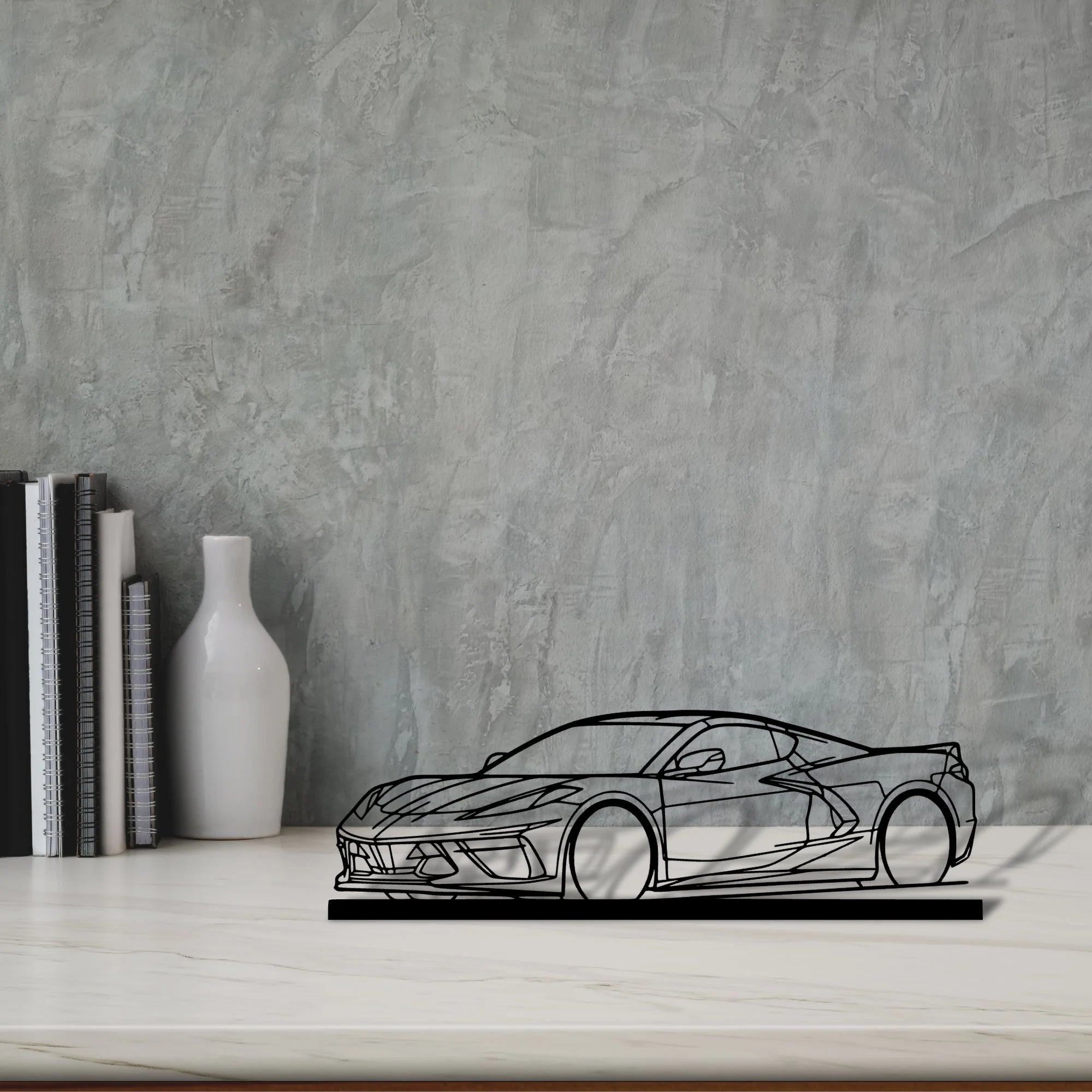 c8-3 Silhouette Metal Art Stand - Aero Silhouette
