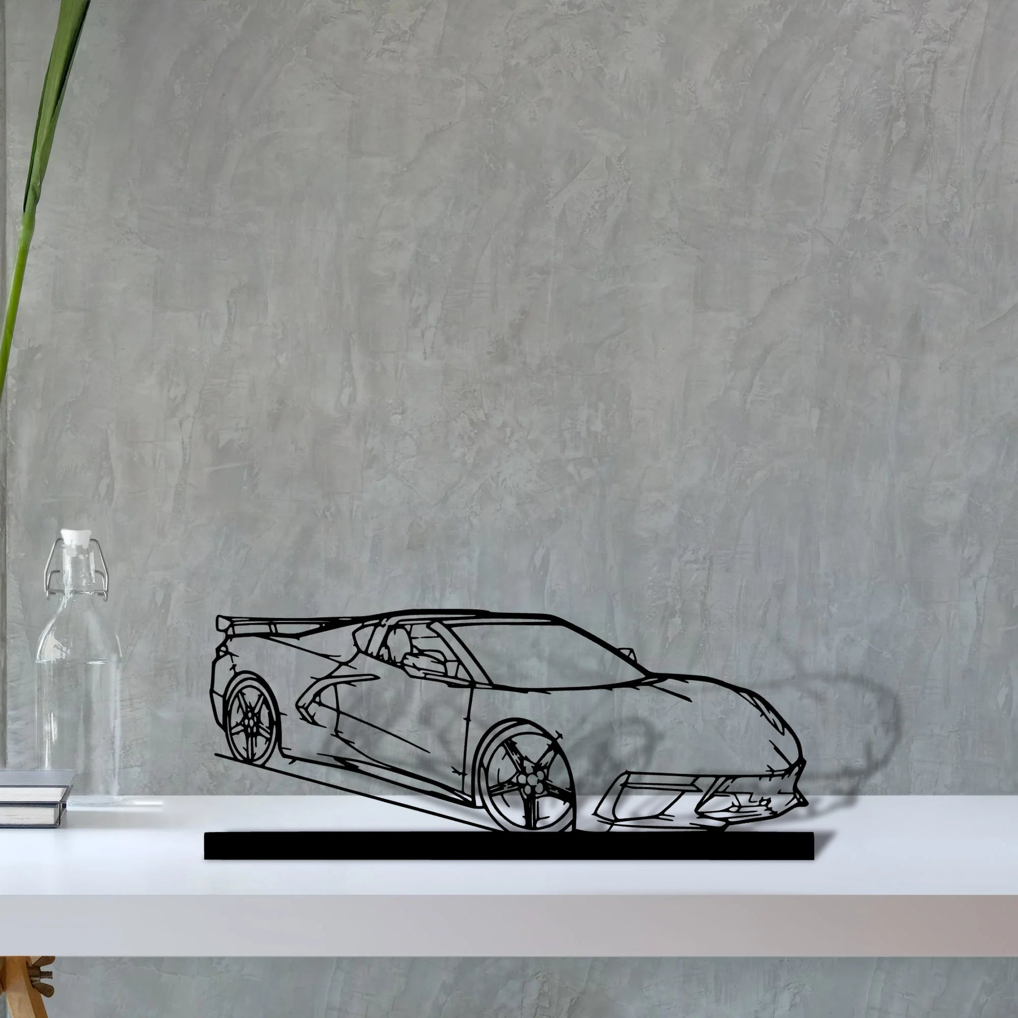 c8-htc-2 Silhouette Metal Art Stand - Aero Silhouette