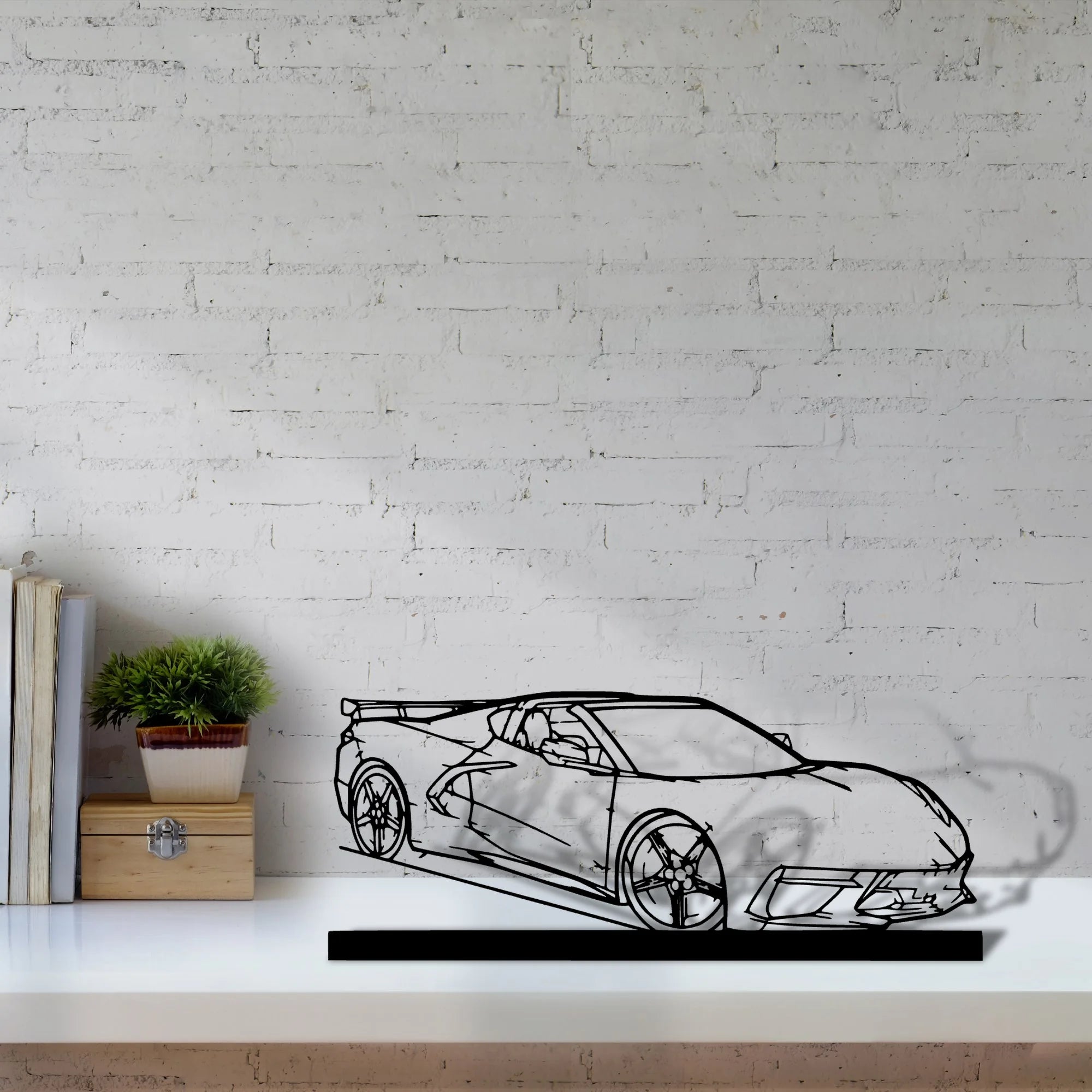 c8-htc-2 Silhouette Metal Art Stand - Aero Silhouette