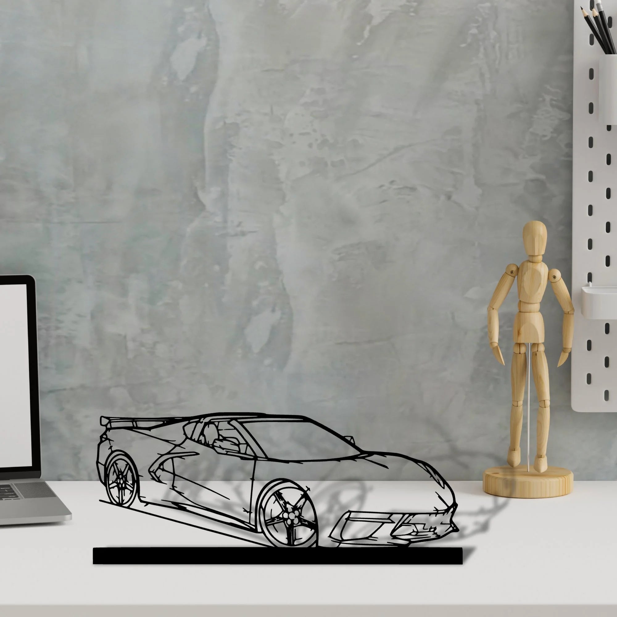 c8-htc-2 Silhouette Metal Art Stand - Aero Silhouette