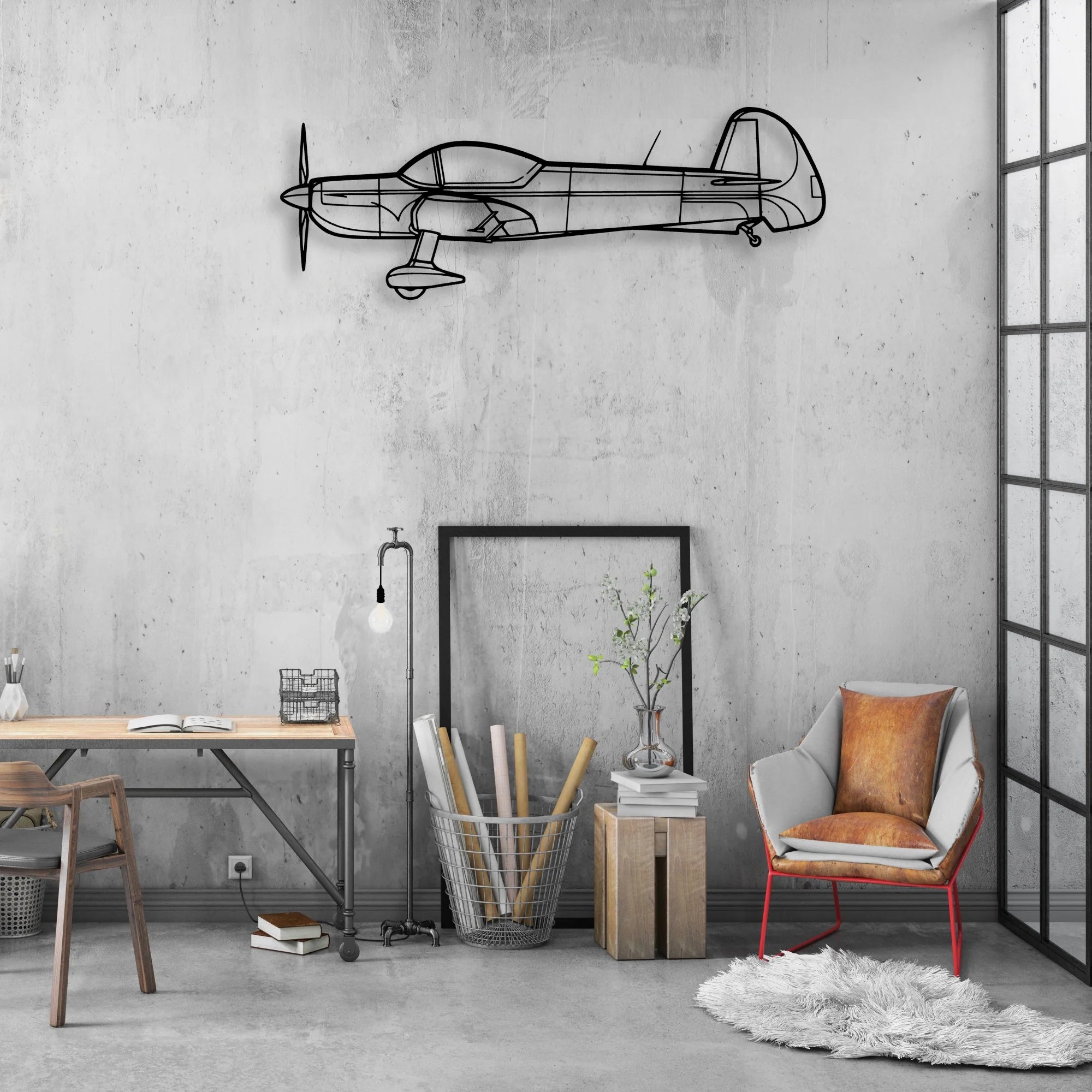 CAP-10 2006 Classic Aircraft Silhouette Metal Wall Art - Aviation Hangar Decor