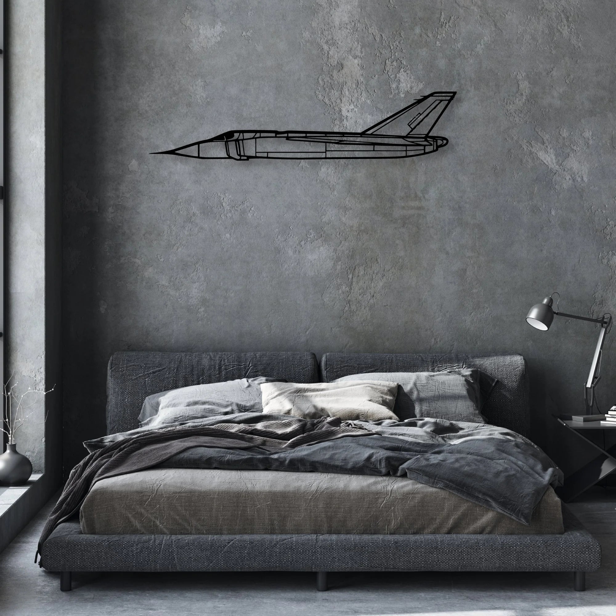 CF-105 Arrow 3 Classic Aircraft Silhouette Metal Wall Art - Aviation Hangar Decor