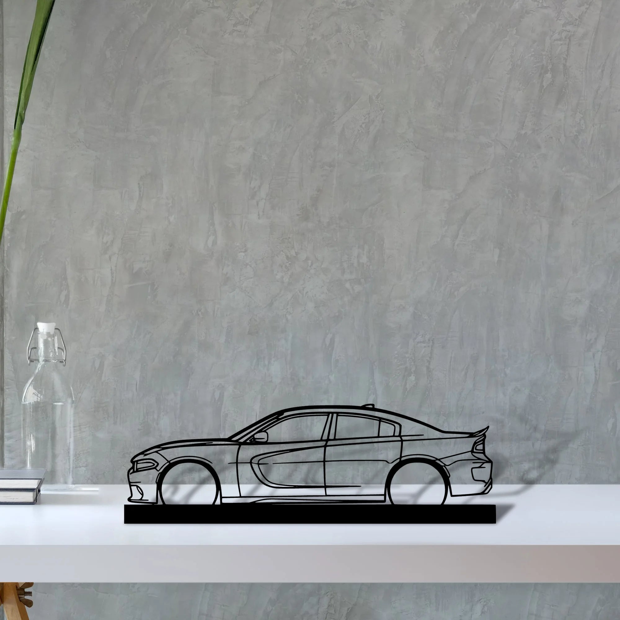 charger-2017-srt Silhouette Metal Art Stand - Aero Silhouette