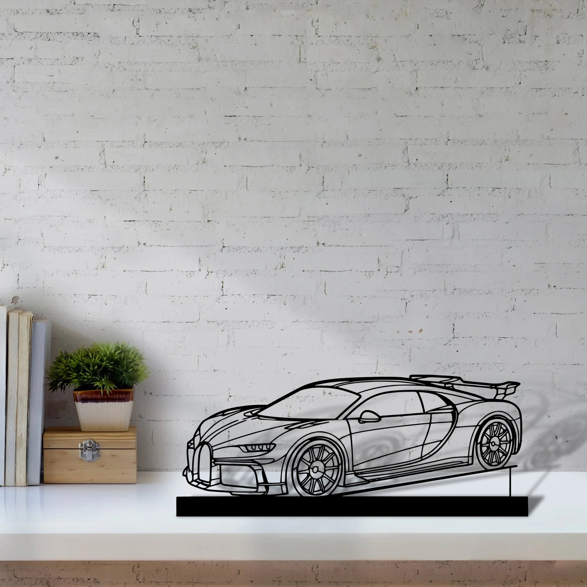 chiron-pur-sport-2021 Silhouette Metal Art Stand - Aero Silhouette