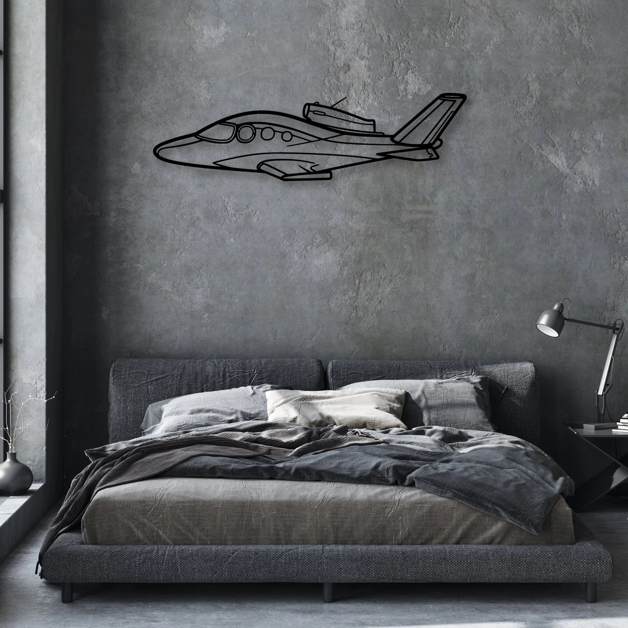 Cirrus SF30 Classic Aircraft Silhouette Metal Wall Art - Aviation Hangar Decor