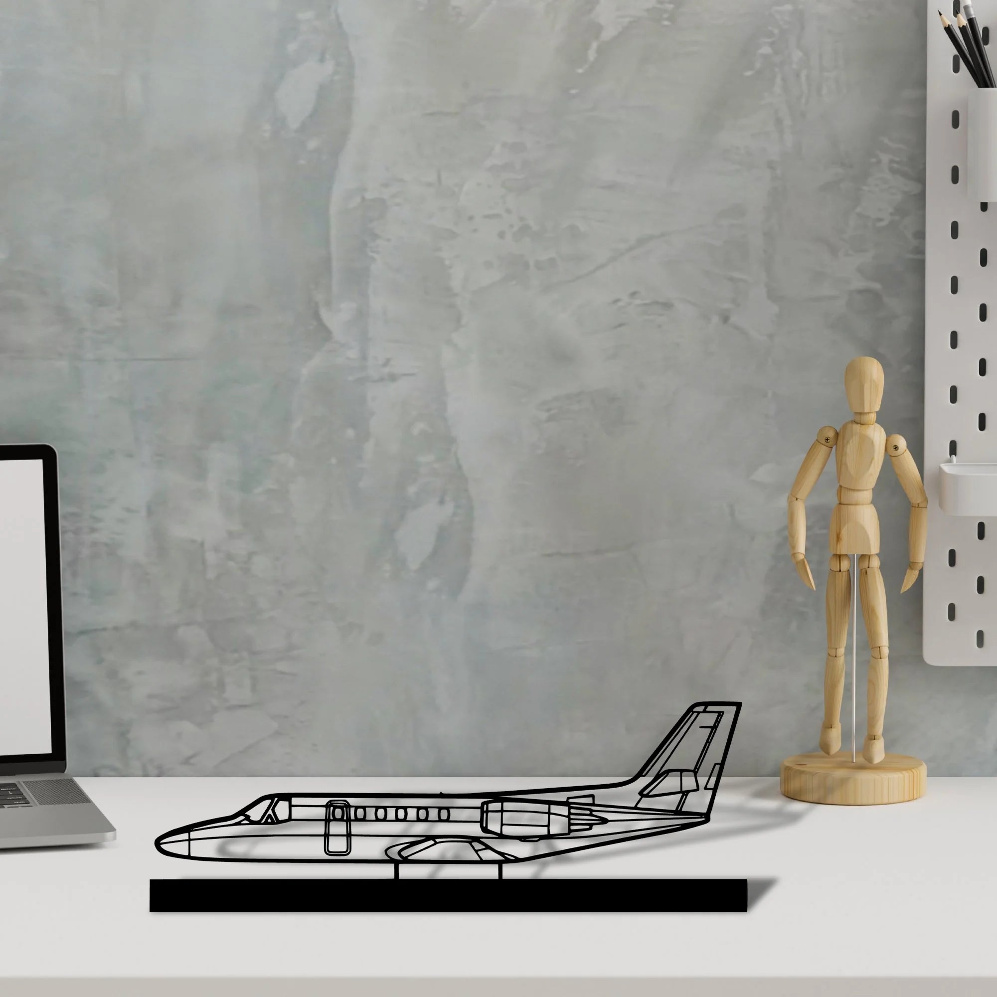 citation-ii Silhouette Metal Art Stand - Aero Silhouette