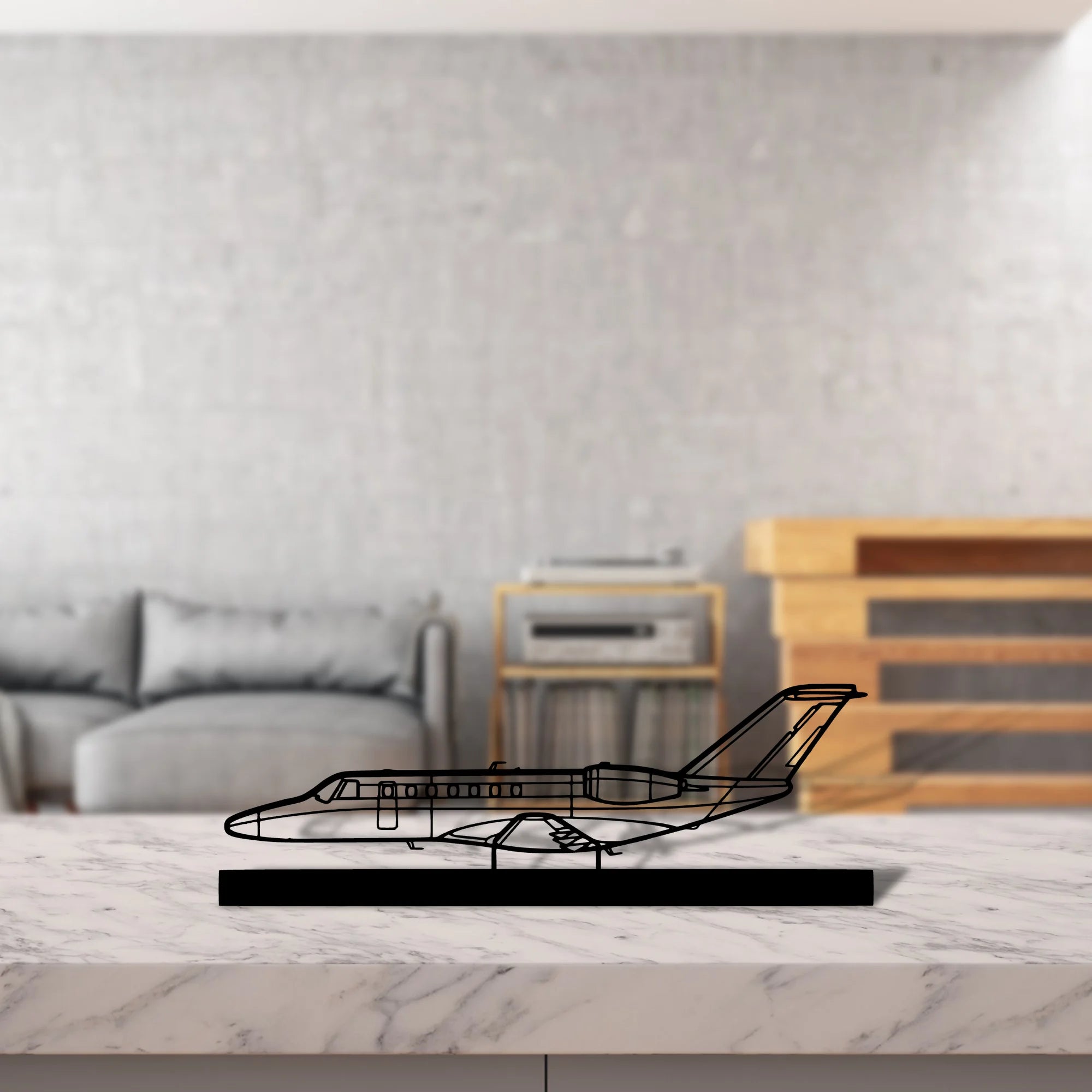 cj3-2 Silhouette Metal Art Stand - Aero Silhouette
