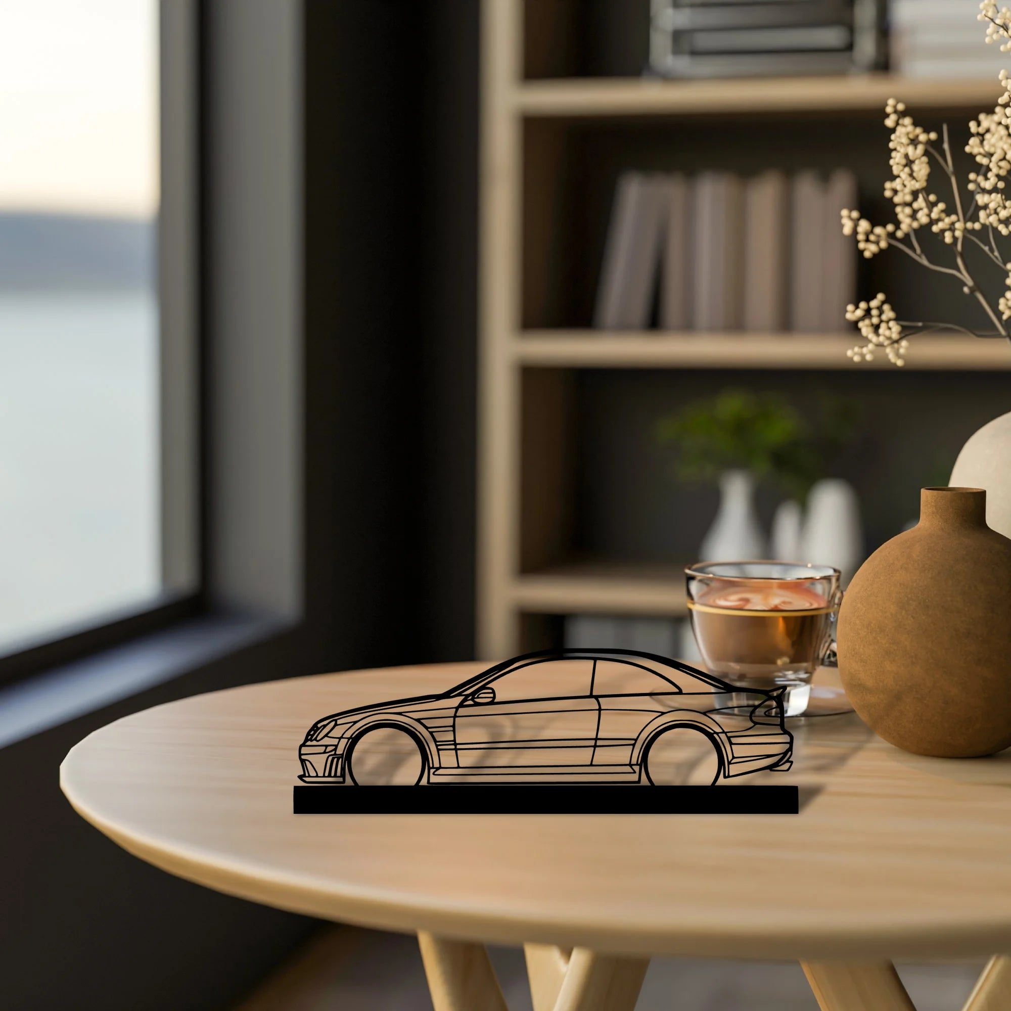 clk63-black-series Silhouette Metal Art Stand - Aero Silhouette