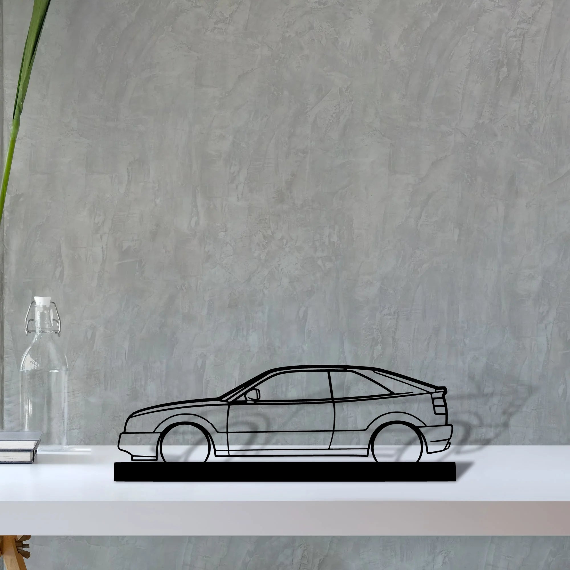 corrado-1990 Silhouette Metal Art Stand - Aero Silhouette