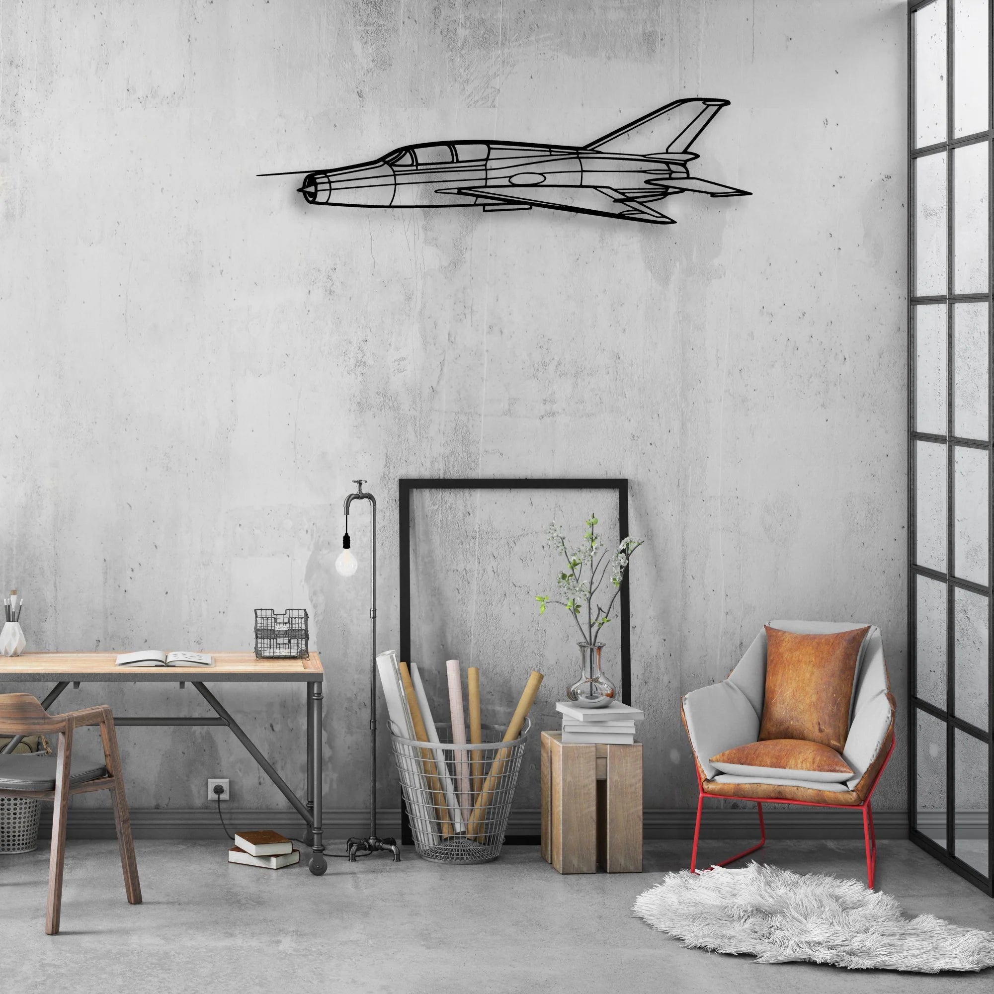 CP-107 Argus Classic Aircraft Silhouette Metal Wall Art - Aviation Hangar Decor