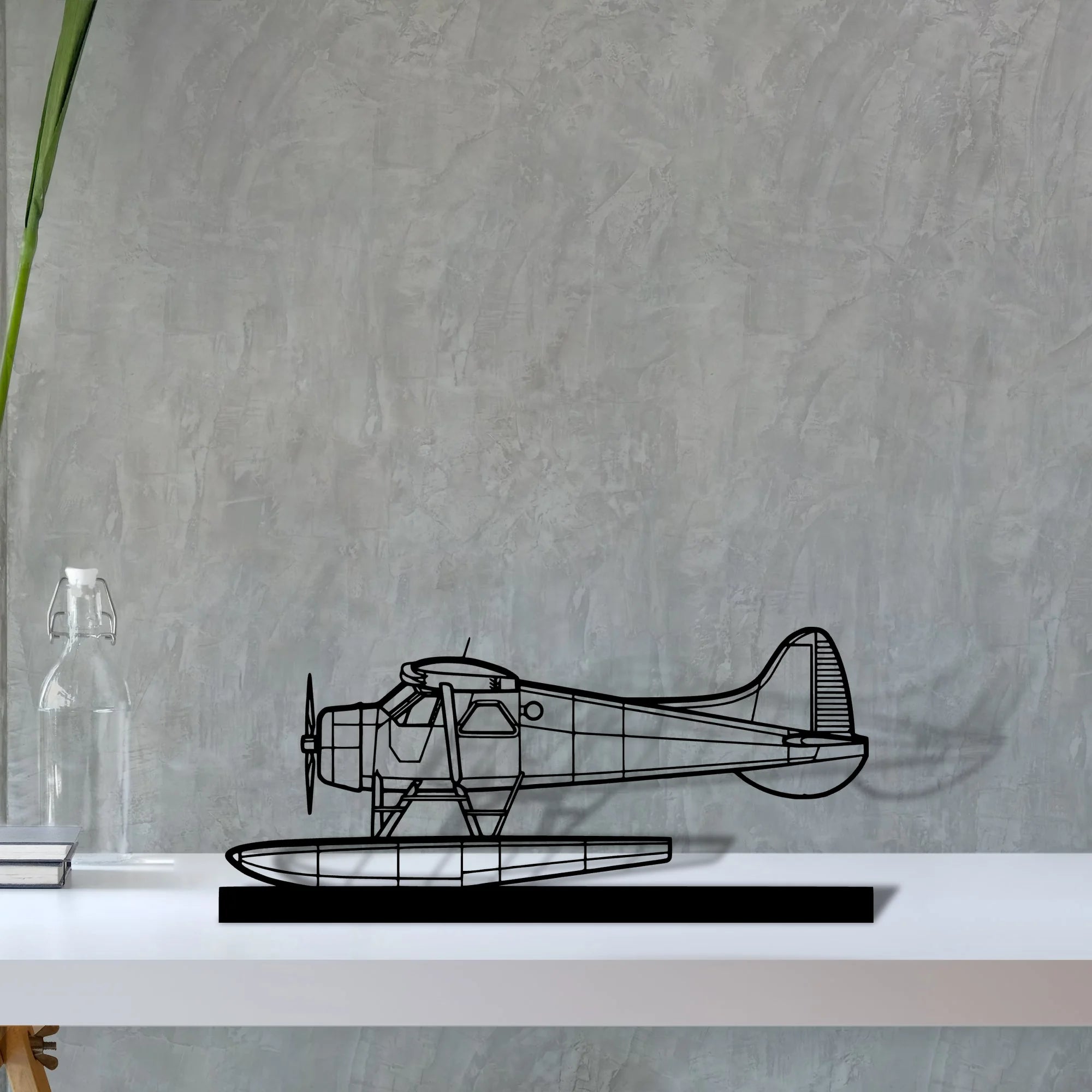 de-havilland-beaver-2 Silhouette Metal Art Stand - Aero Silhouette