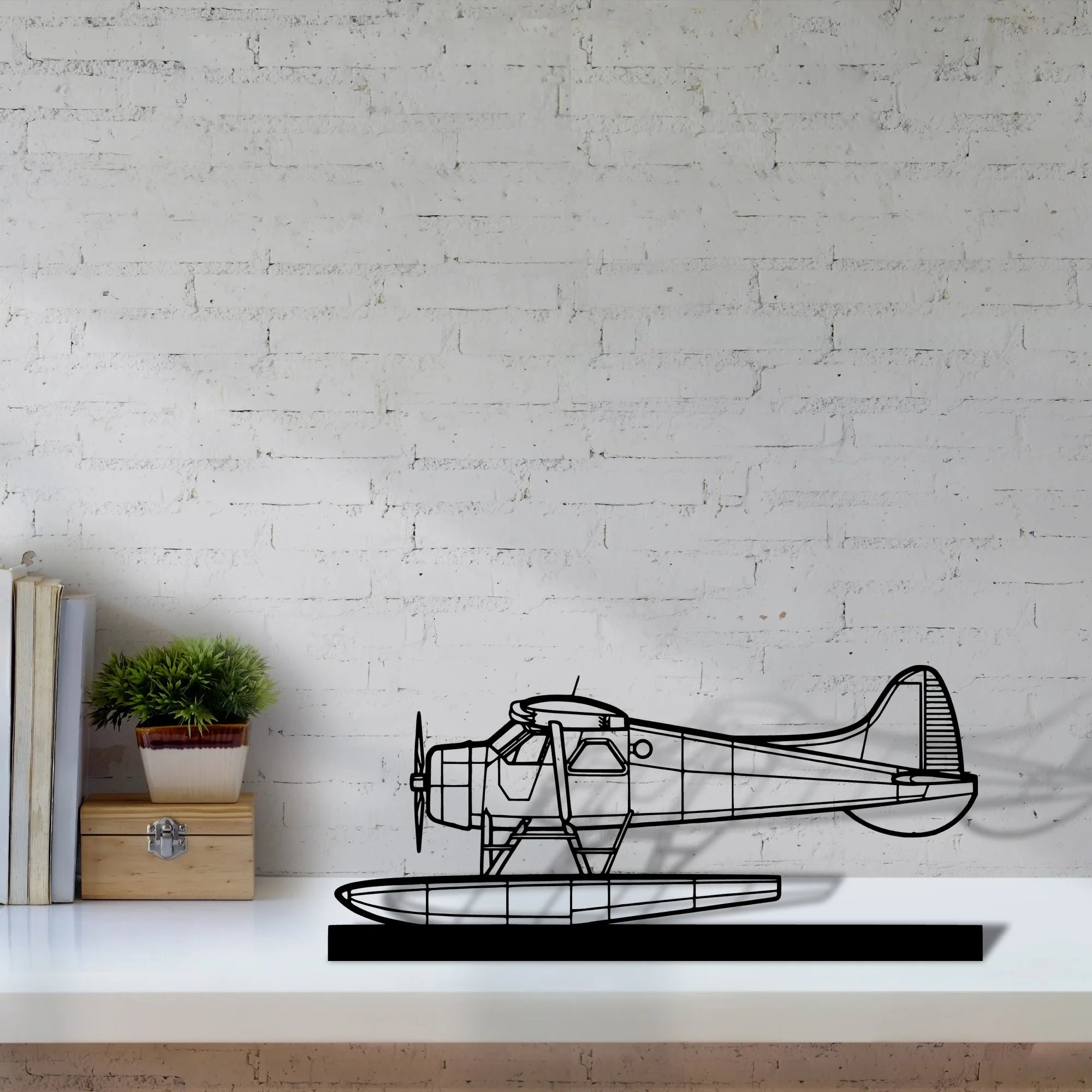 de-havilland-beaver-2 Silhouette Metal Art Stand - Aero Silhouette