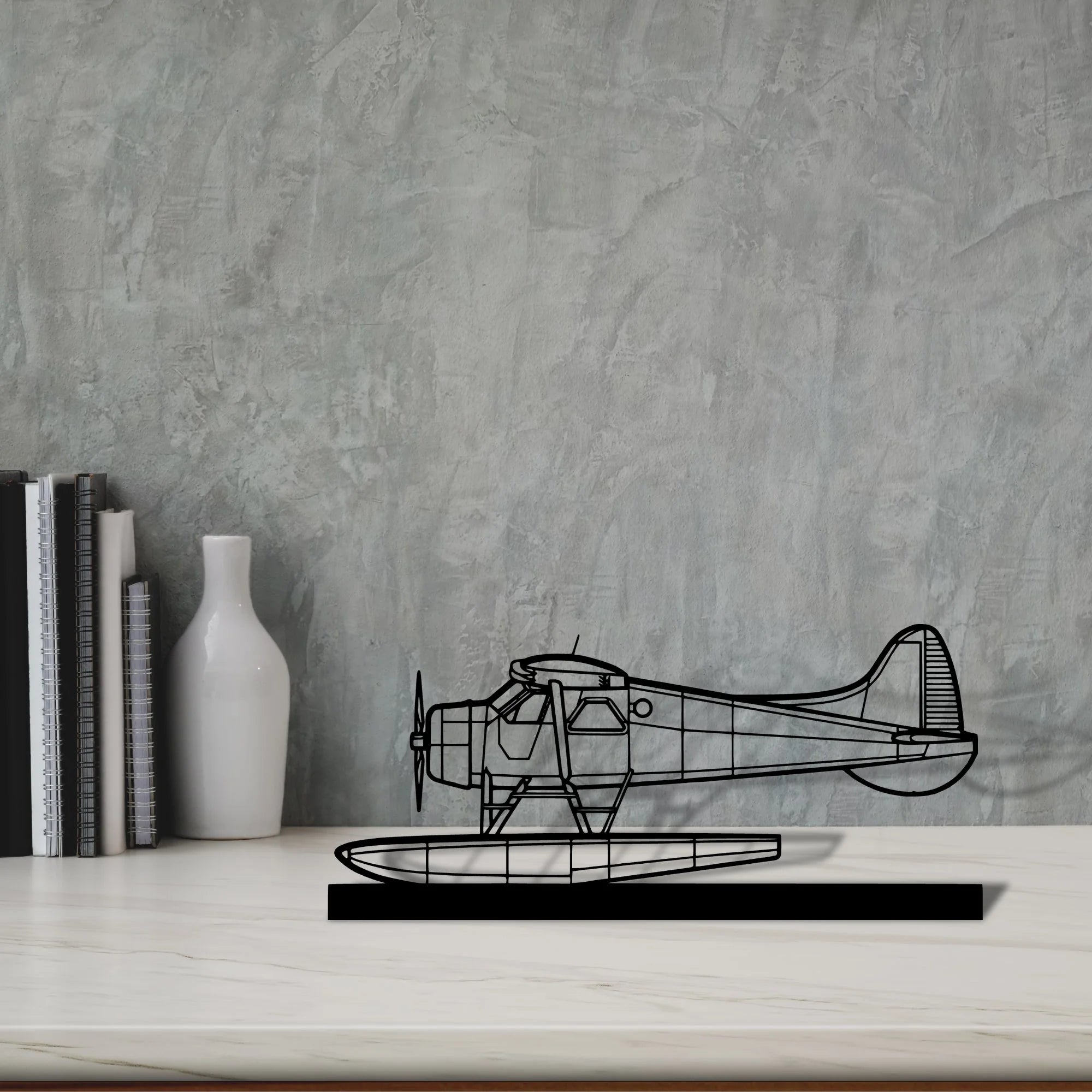 de-havilland-beaver-2 Silhouette Metal Art Stand - Aero Silhouette