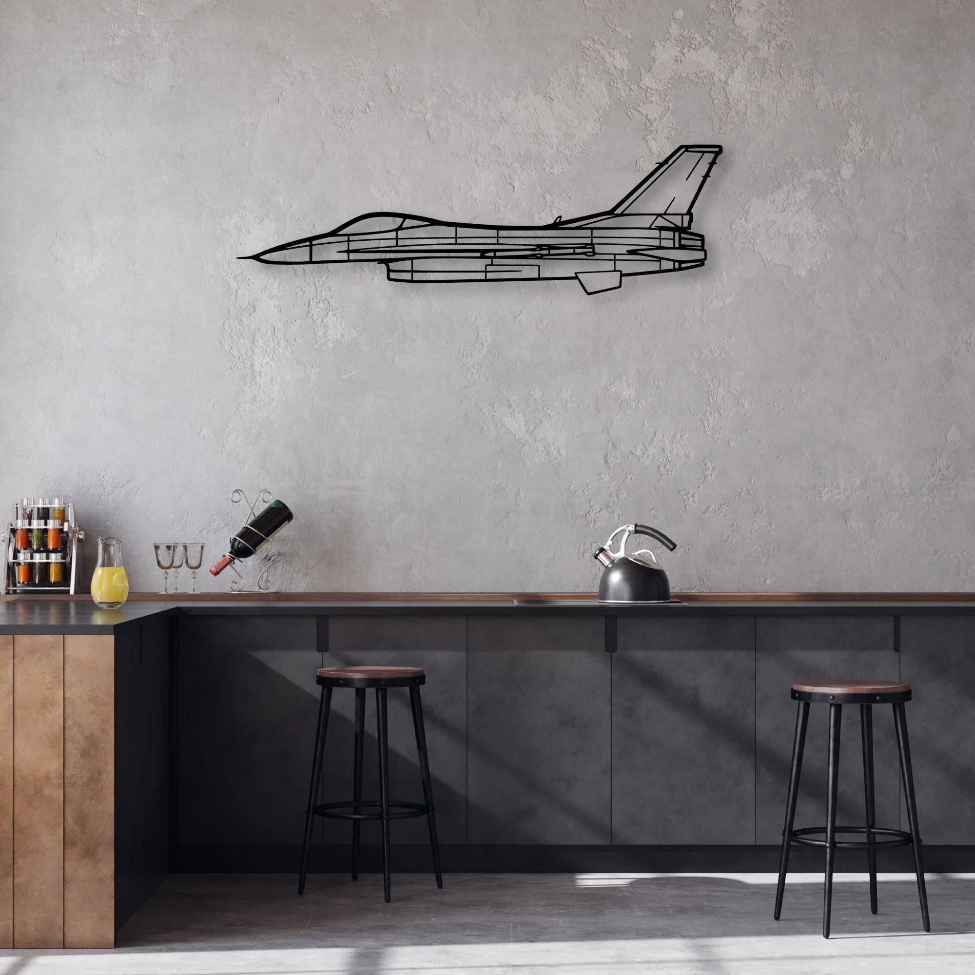 DE Havilland Beaver Classic Aircraft Silhouette Metal Wall Art - Aviation Hangar Decor