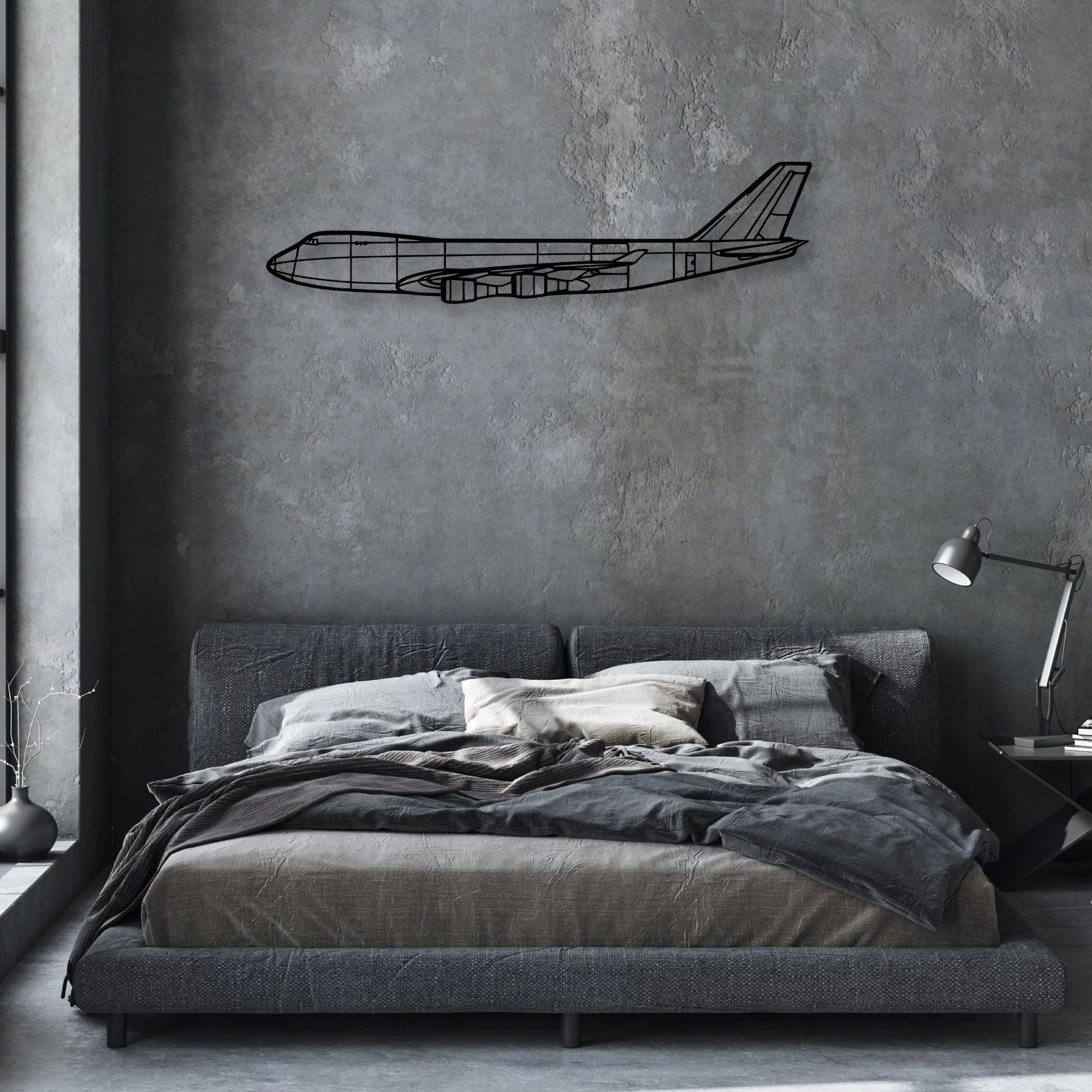 Douglas F-4D Classic Aircraft Silhouette Metal Wall Art - Aviation Hangar Decor