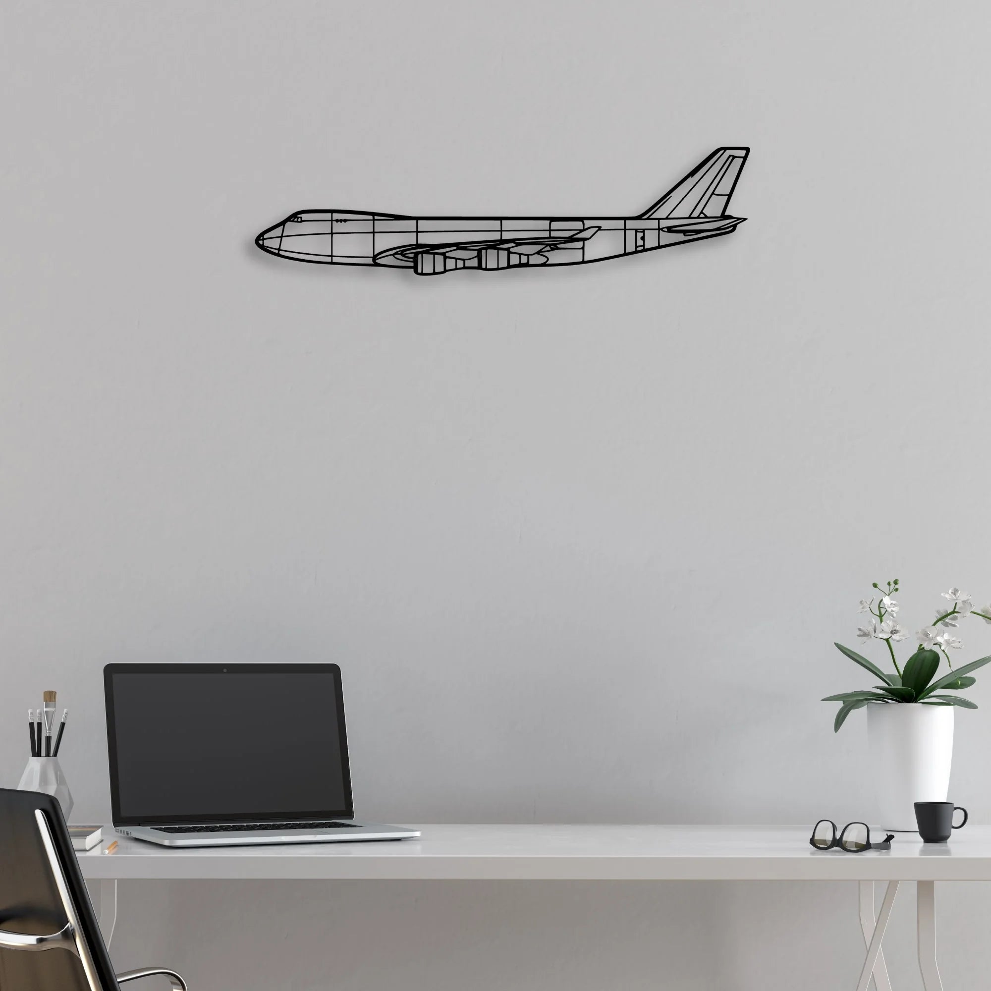 Douglas F-4D Classic Aircraft Silhouette Metal Wall Art - Aviation Hangar Decor
