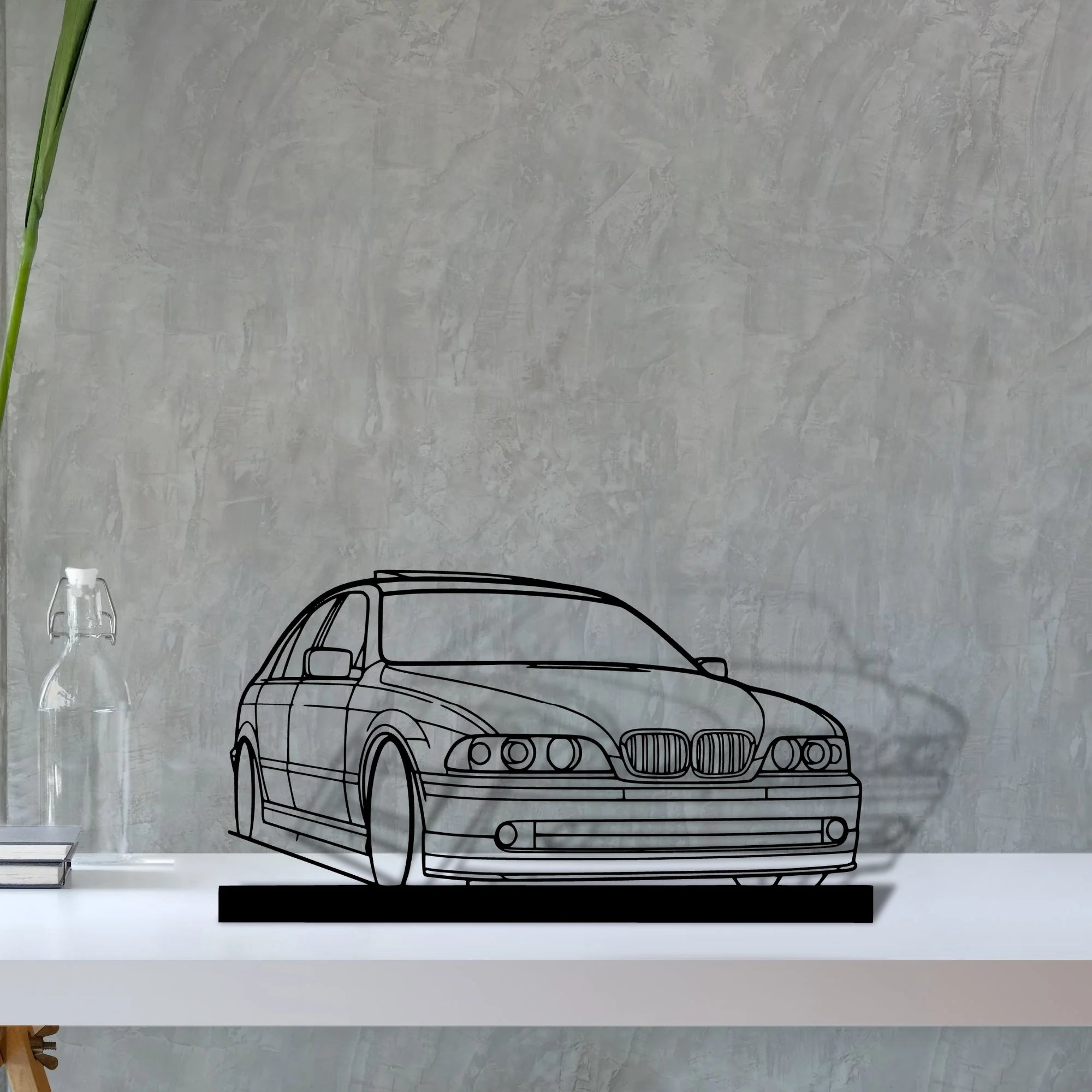 e39 Silhouette Metal Art Stand - Aero Silhouette
