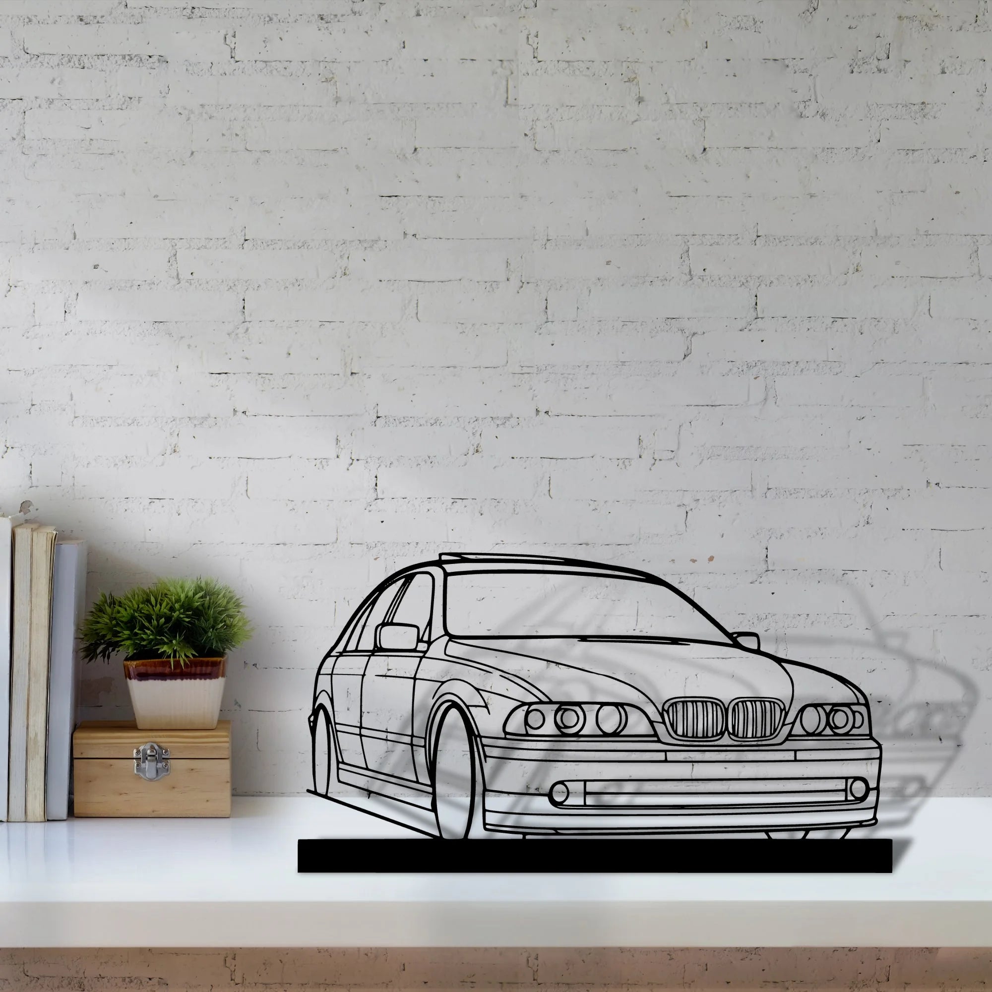 e39 Silhouette Metal Art Stand - Aero Silhouette