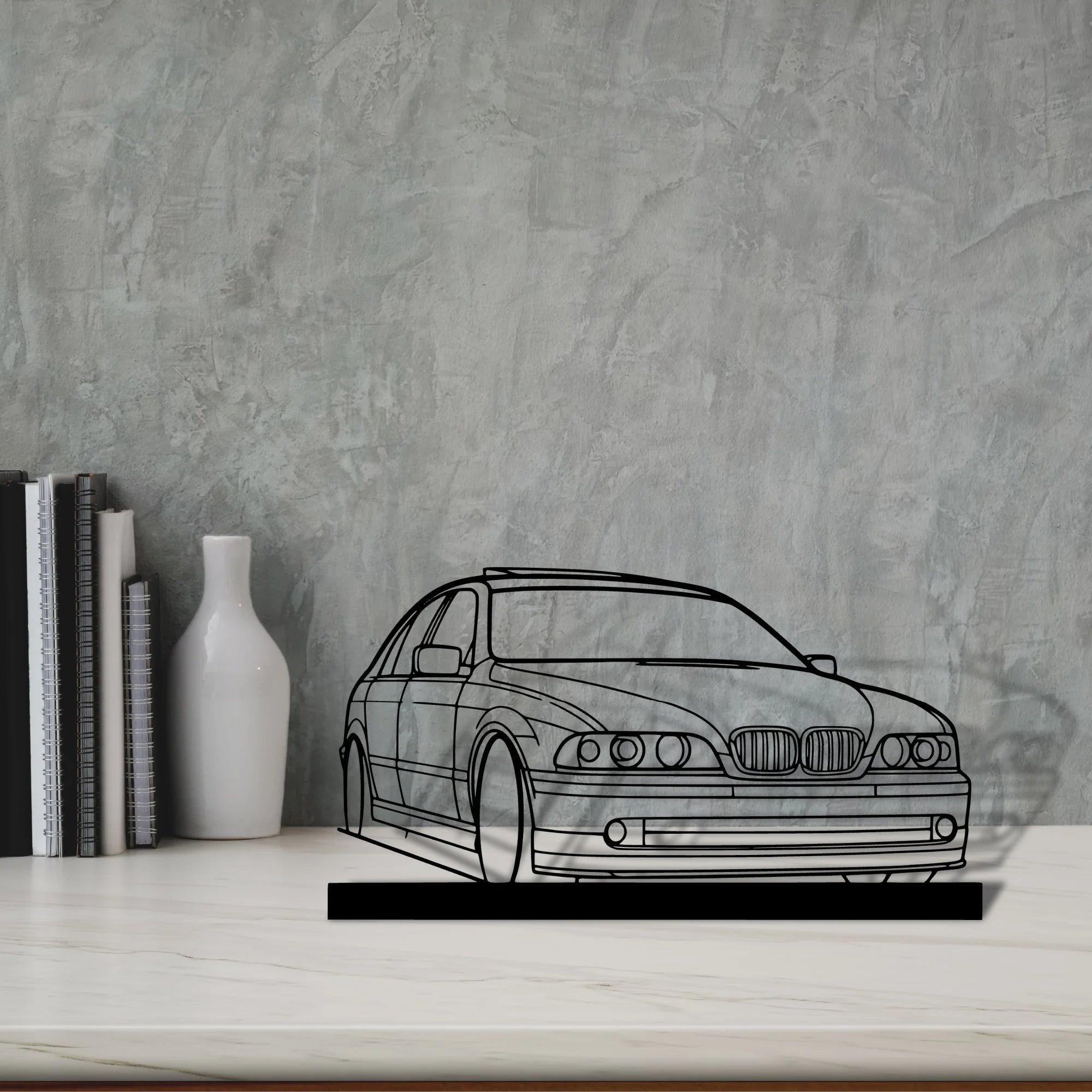 e39 Silhouette Metal Art Stand - Aero Silhouette