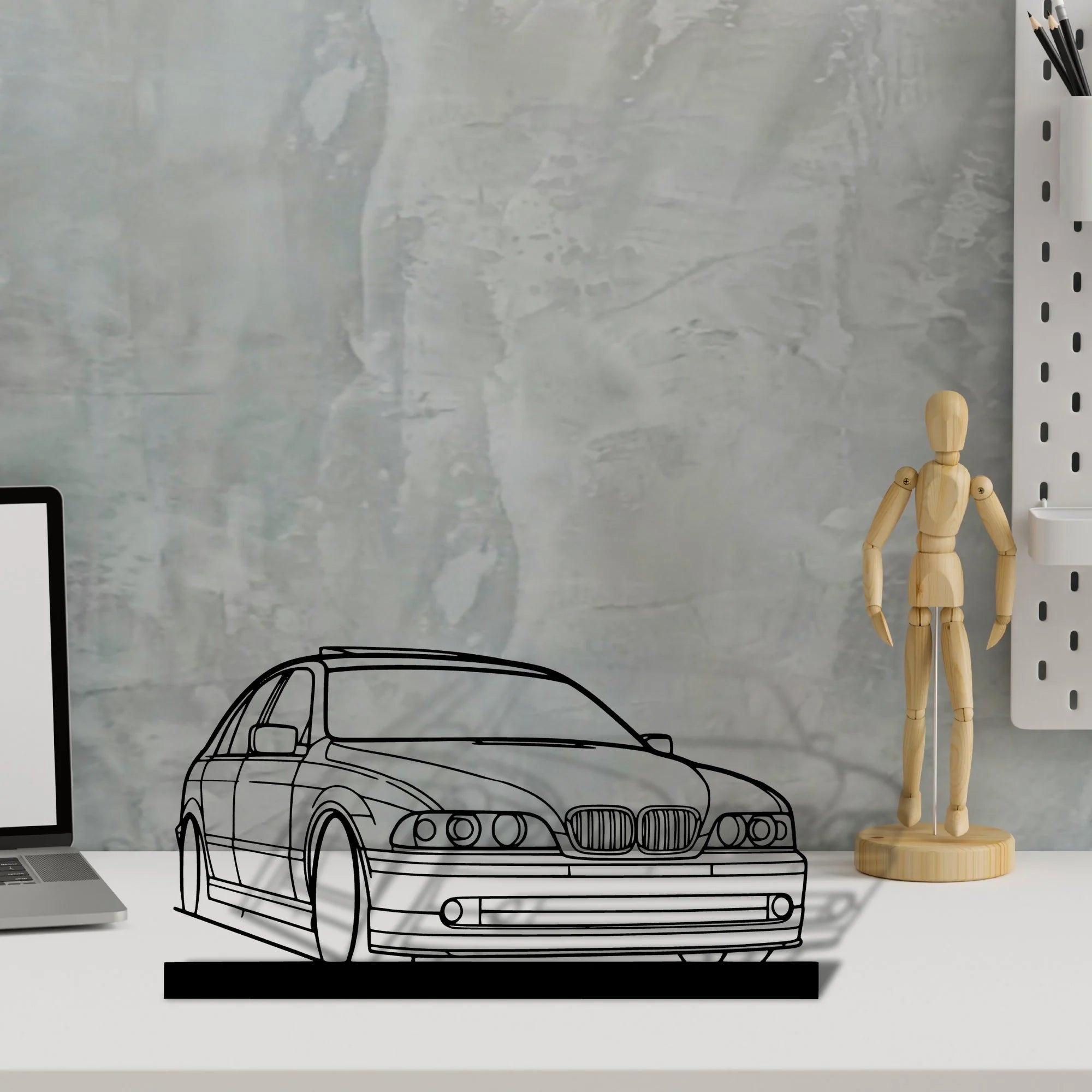 e39 Silhouette Metal Art Stand - Aero Silhouette