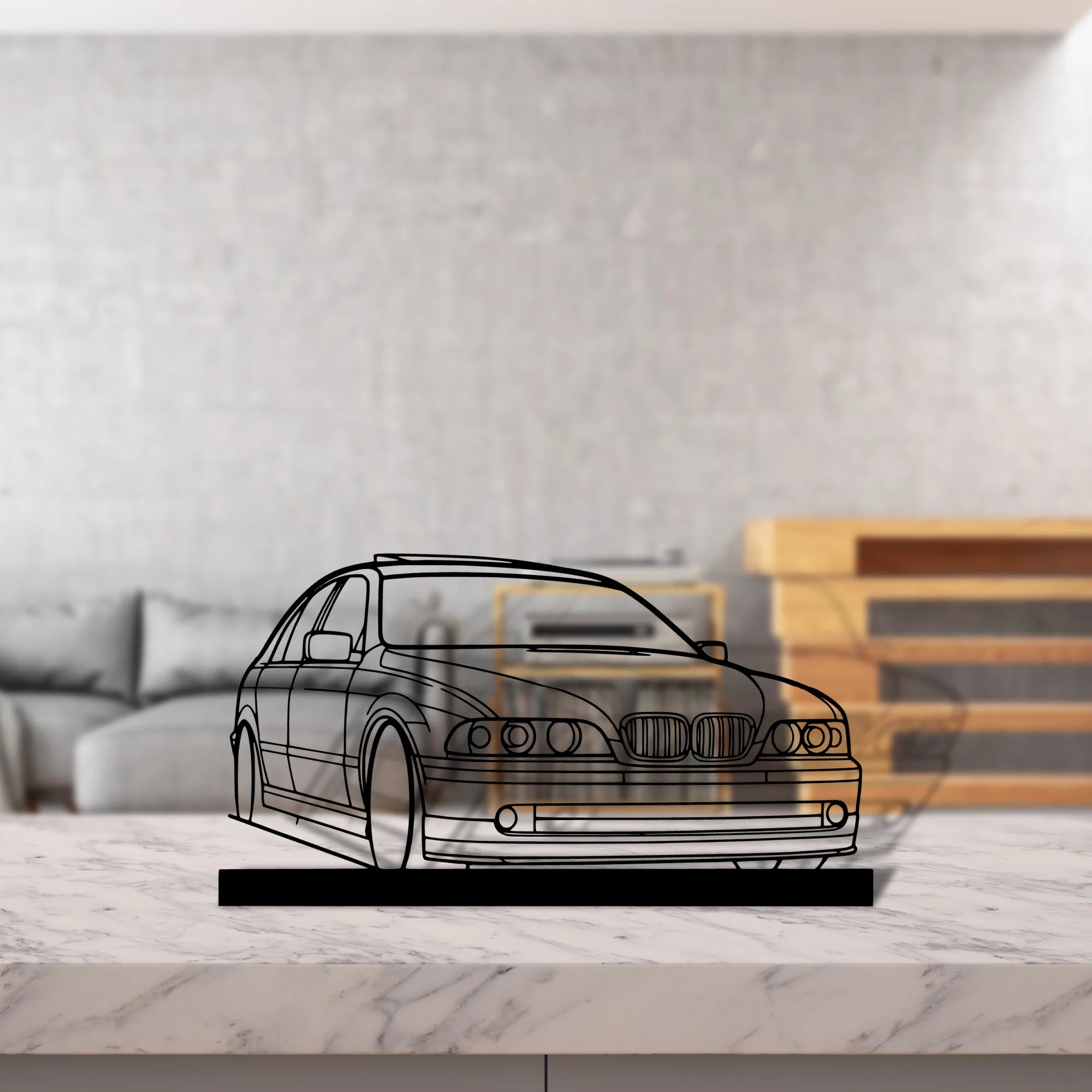 e39 Silhouette Metal Art Stand - Aero Silhouette