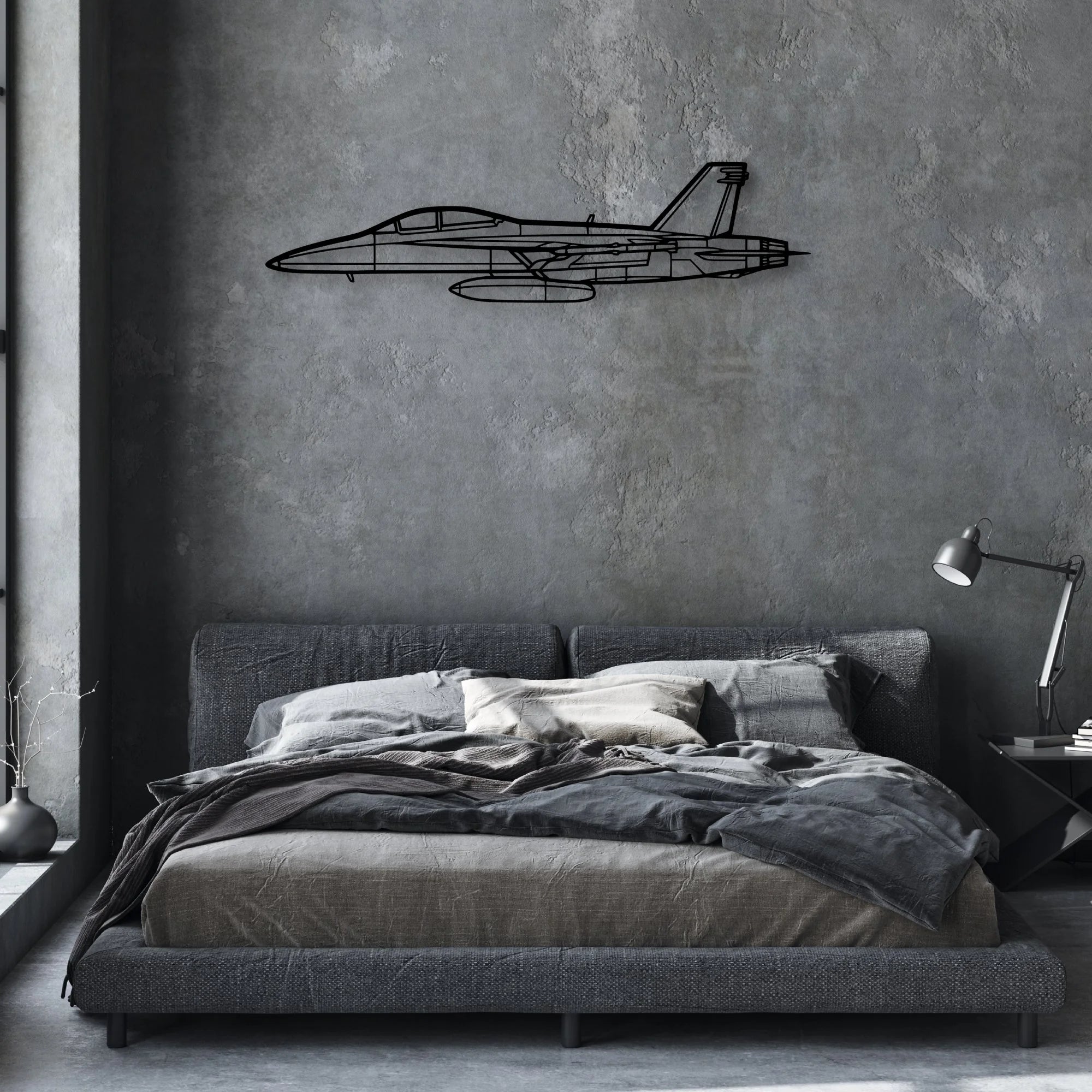 EC-130H Compass Call Classic Aircraft Silhouette Metal Wall Art - Aviation Hangar Decor