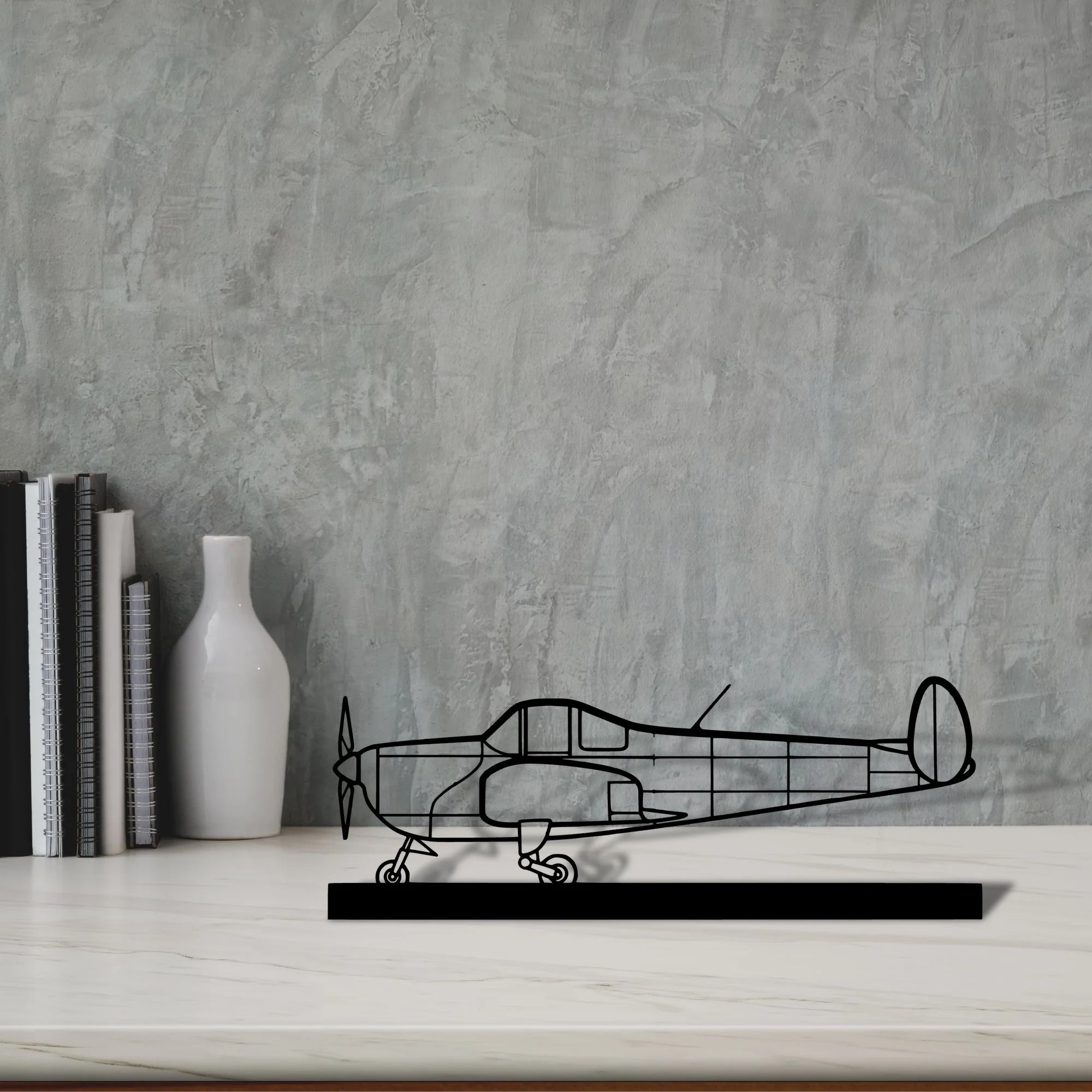 ercoupe-415-c Silhouette Metal Art Stand - Aero Silhouette