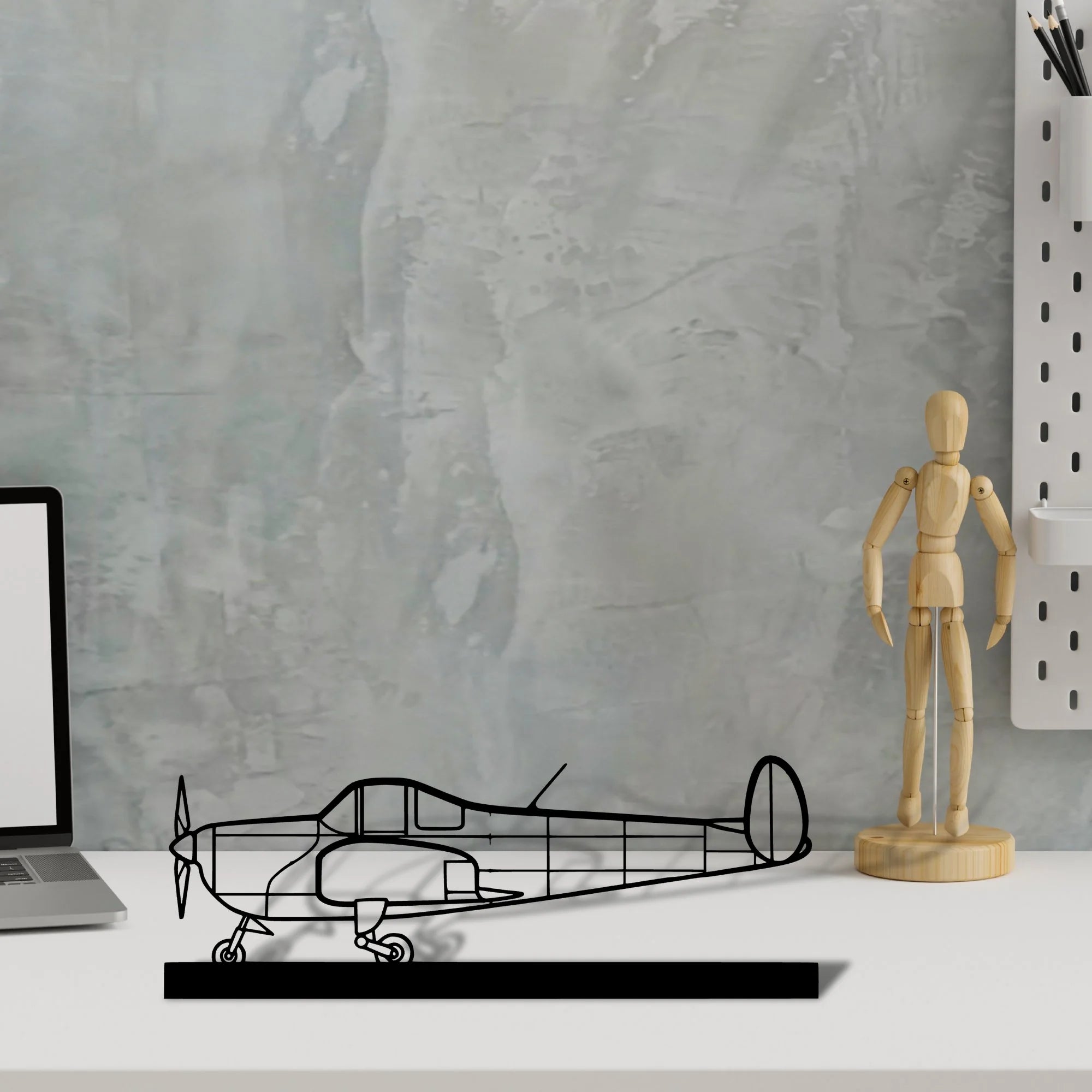 ercoupe-415-c Silhouette Metal Art Stand - Aero Silhouette