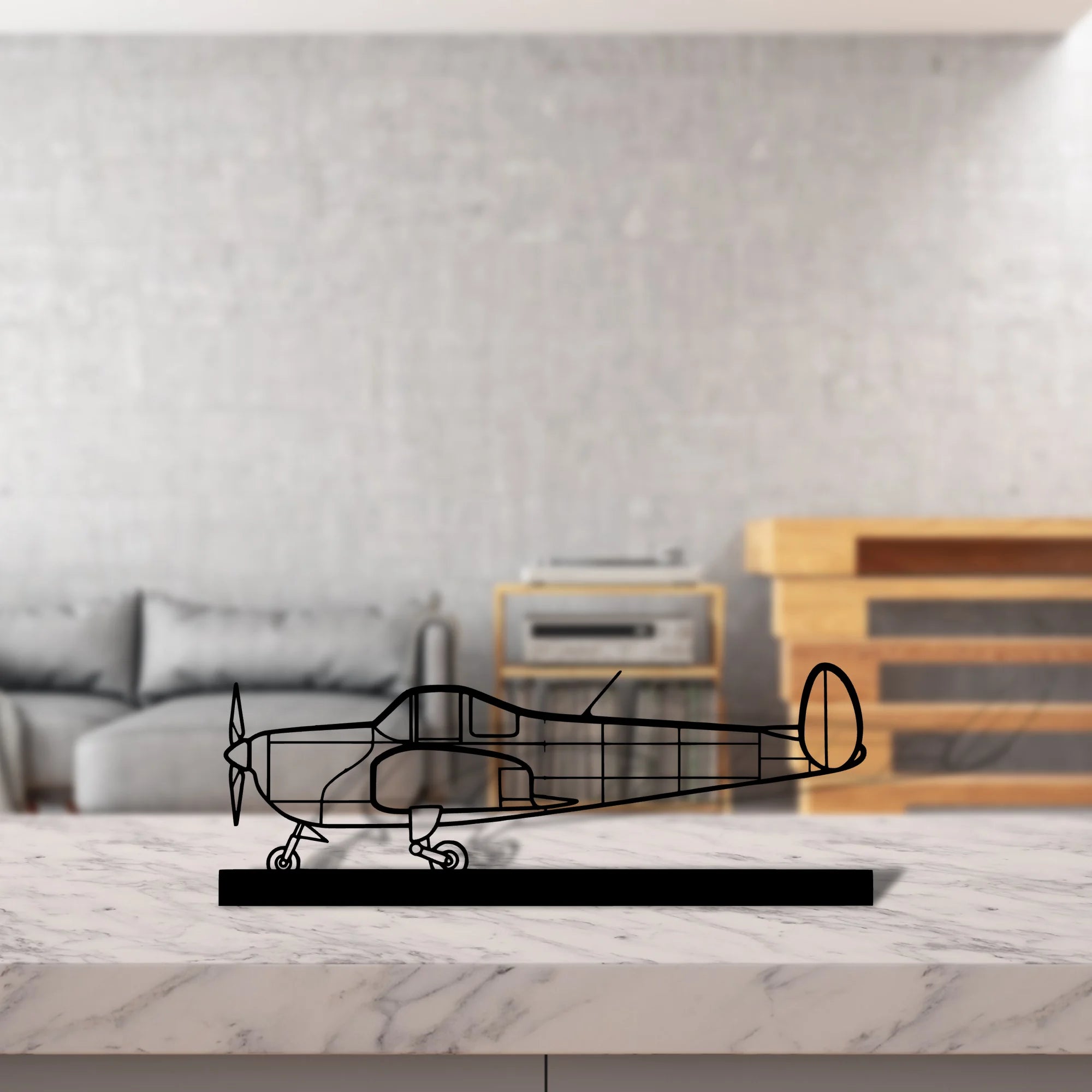 ercoupe-415-c Silhouette Metal Art Stand - Aero Silhouette