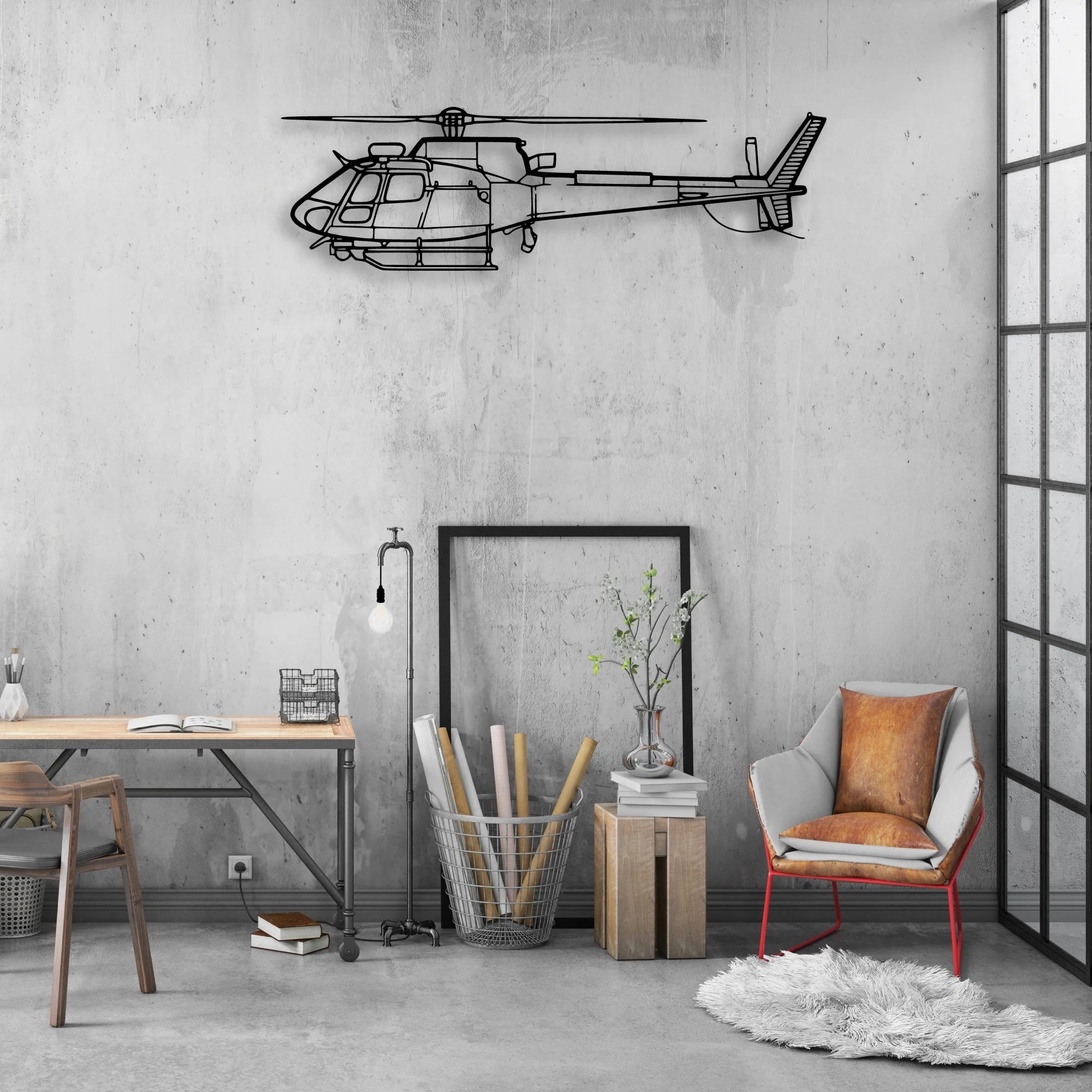 F-16C Block 50 Classic Aircraft Silhouette Metal Wall Art - Aviation Hangar Decor