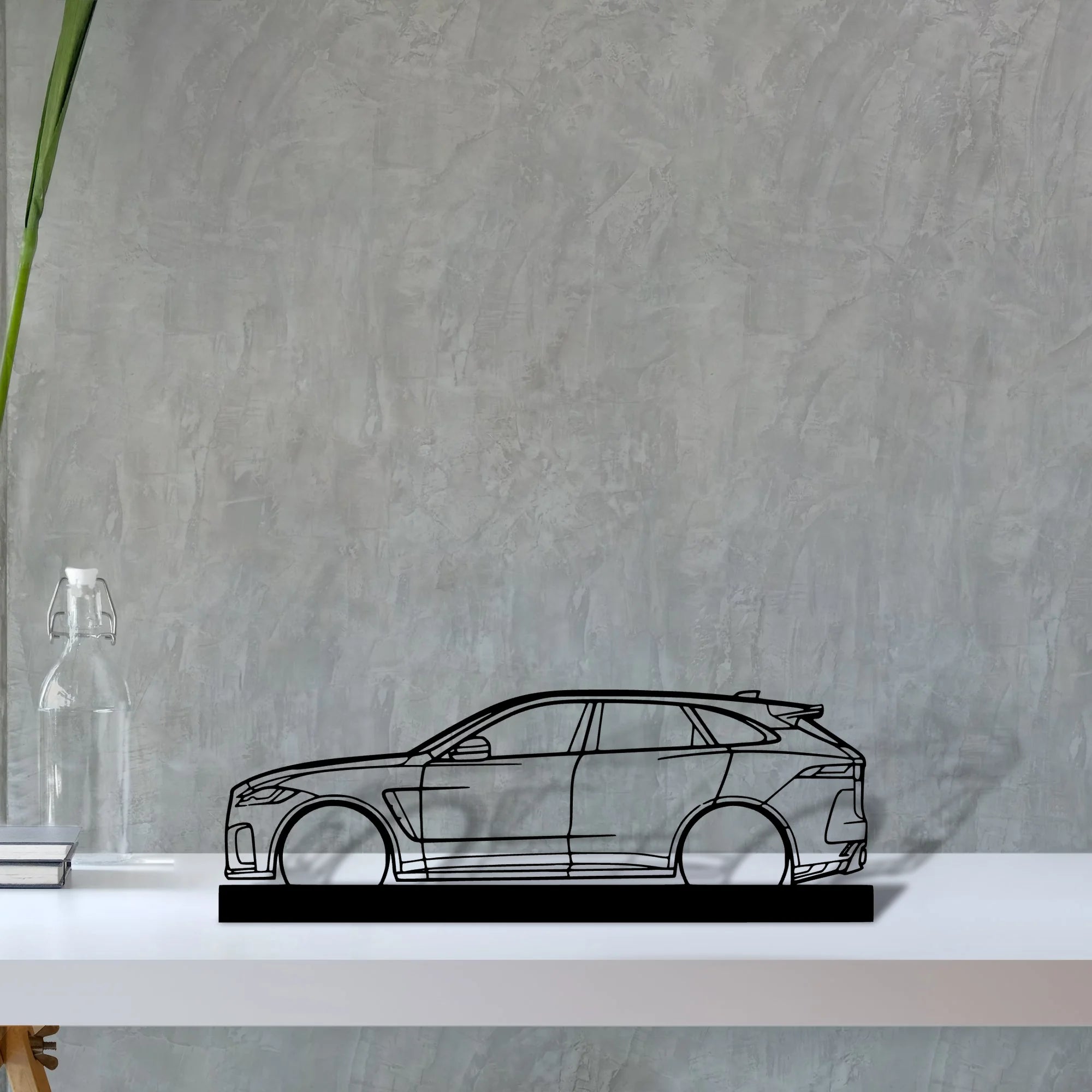 f-pace-svr Silhouette Metal Art Stand - Aero Silhouette