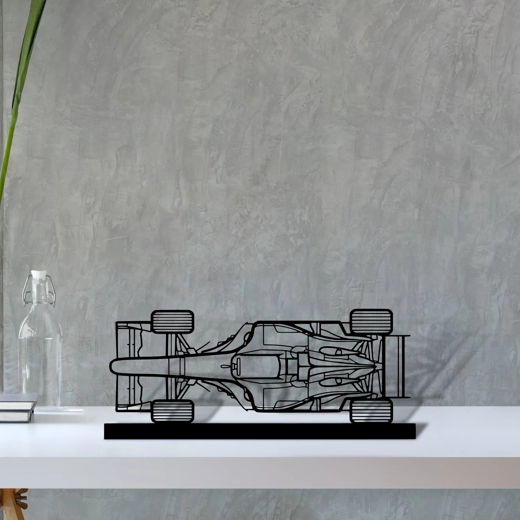 f1-2004 Silhouette Metal Art Stand - Aero Silhouette