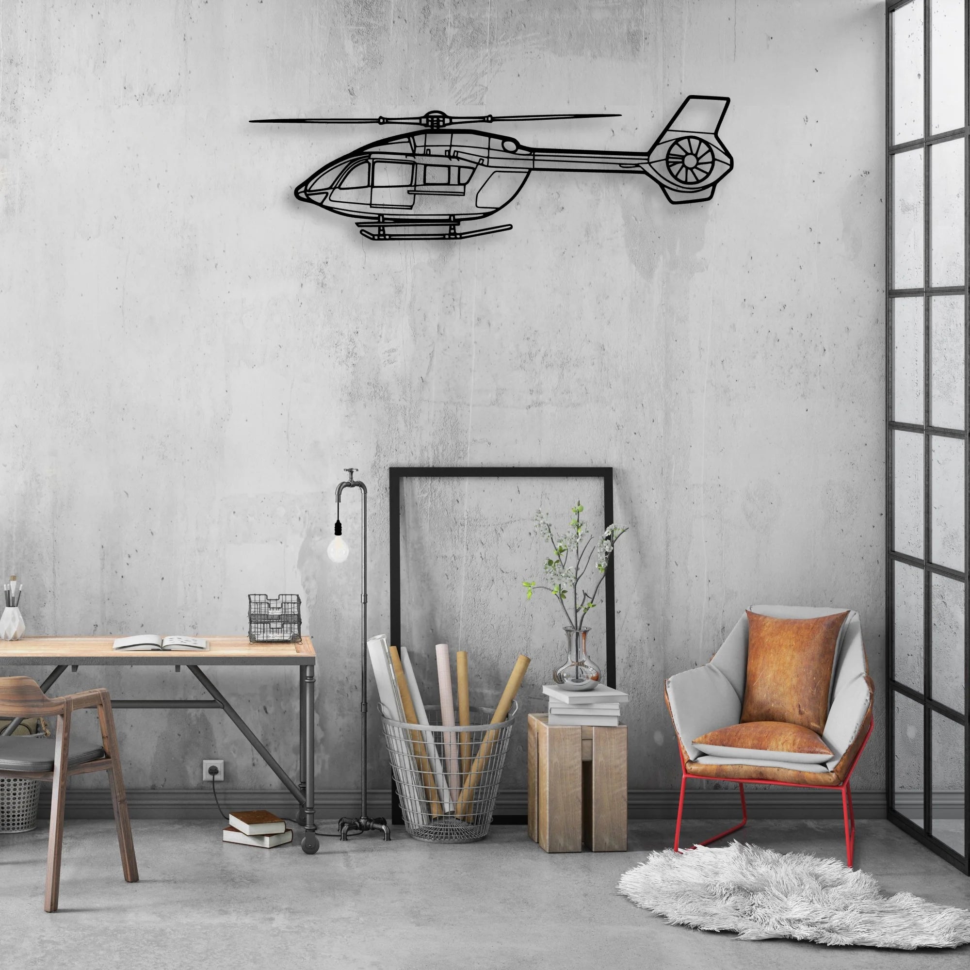 F4D Skyray Classic Aircraft Silhouette Metal Wall Art - Aviation Hangar Decor