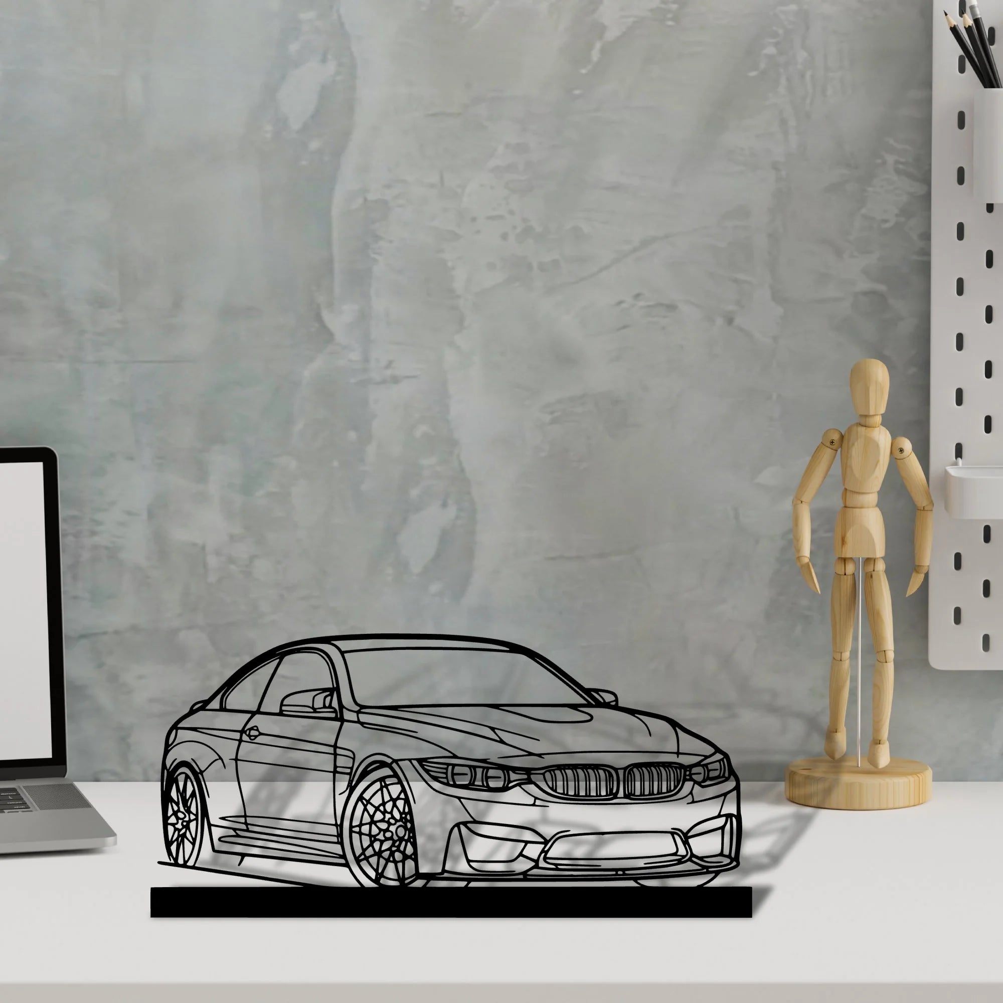 f82-m4 Silhouette Metal Art Stand - Aero Silhouette