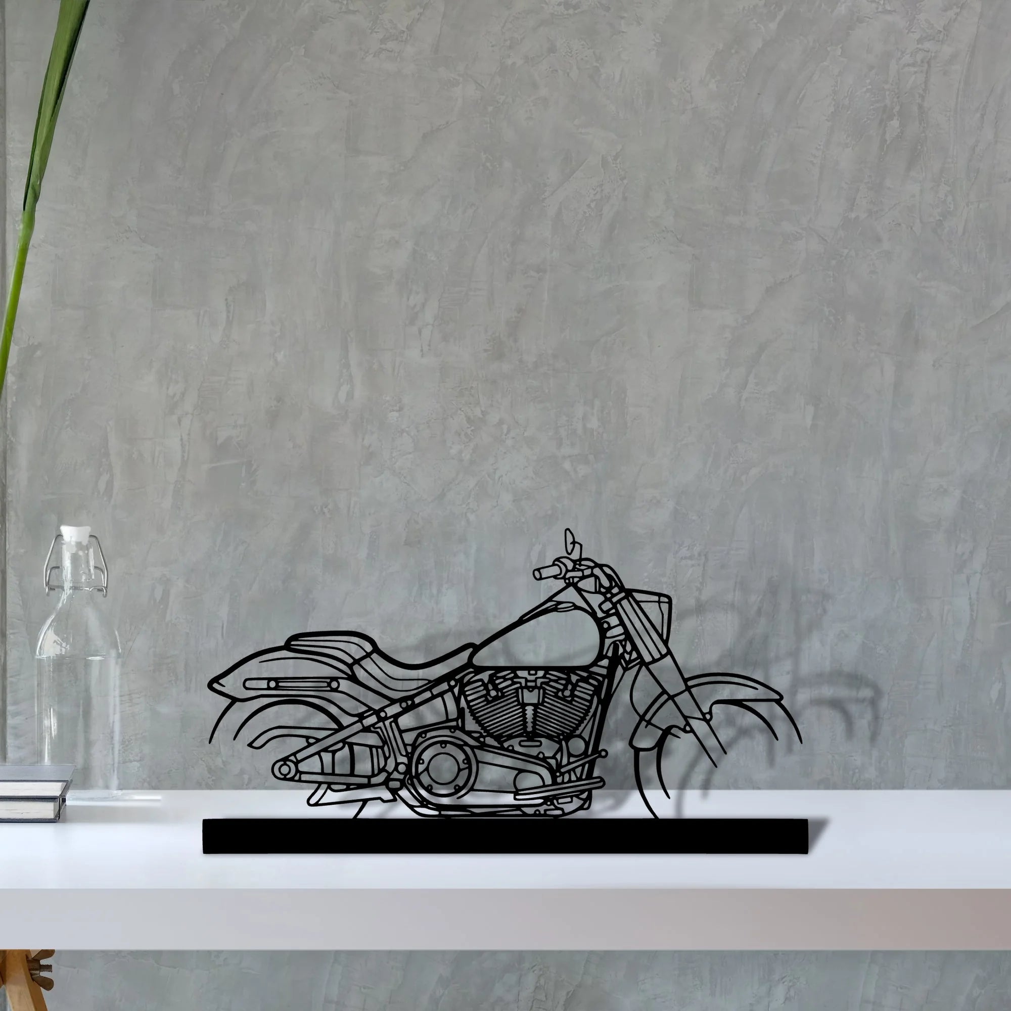 fat-boy Silhouette Metal Art Stand - Aero Silhouette