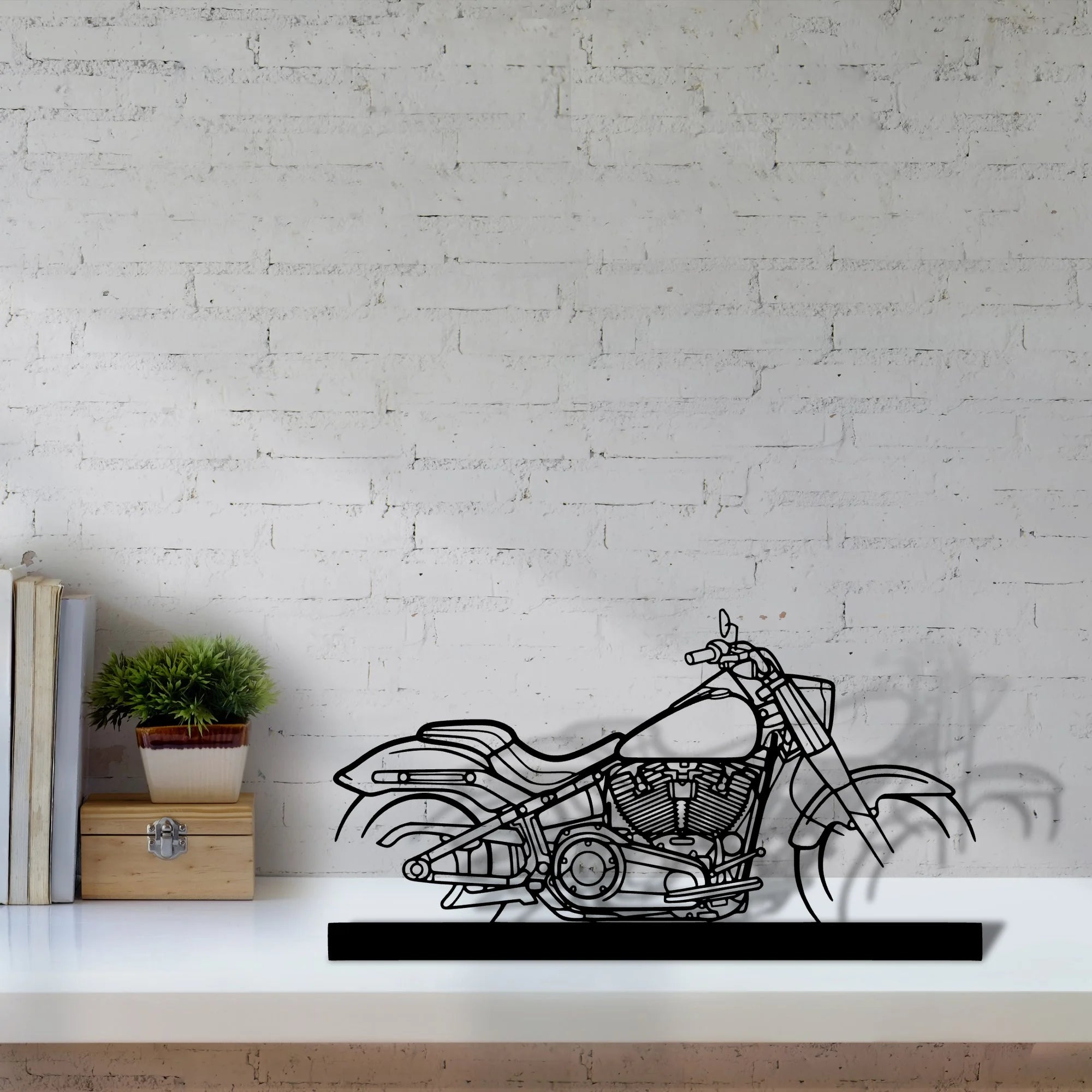 fat-boy Silhouette Metal Art Stand - Aero Silhouette